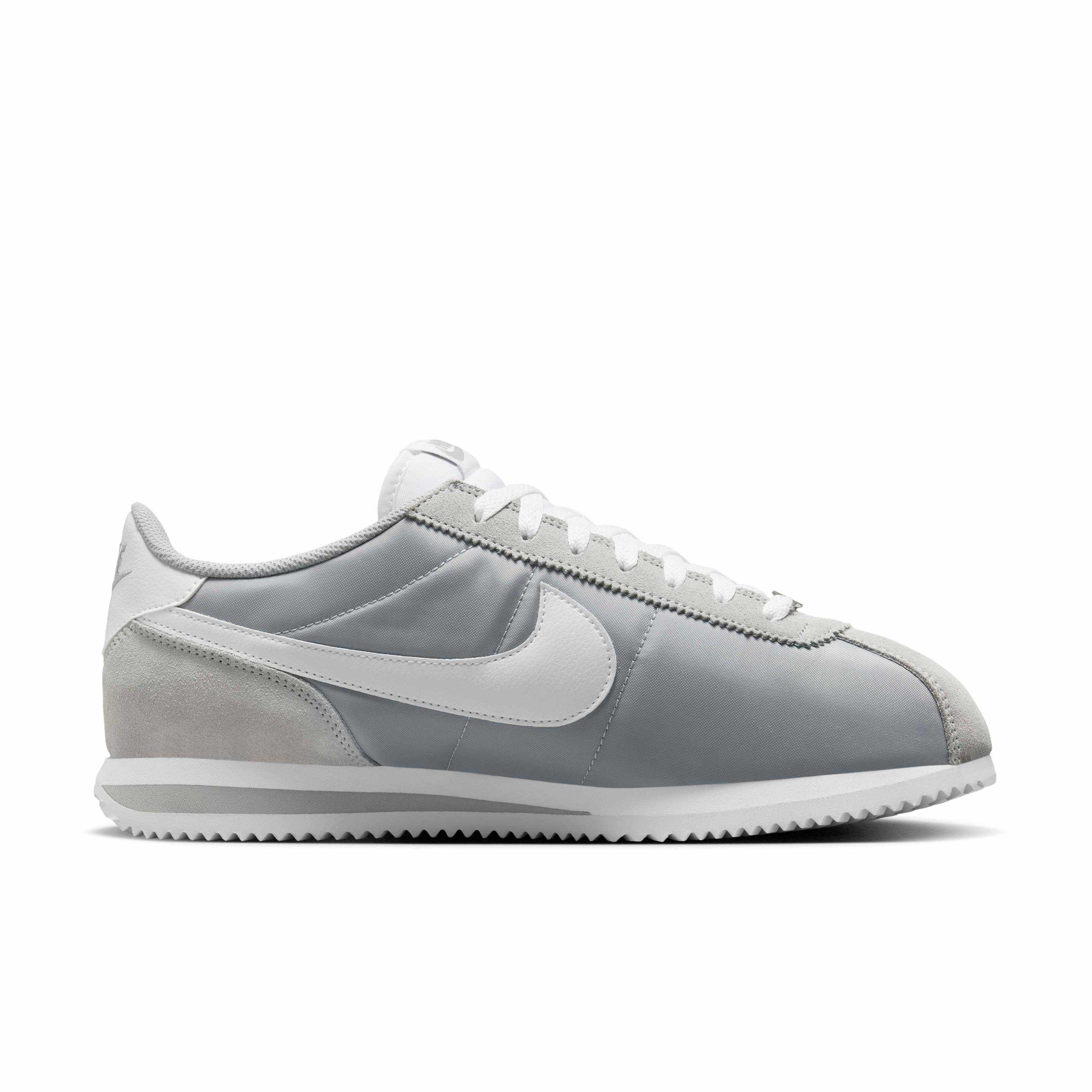 Nike Cortez Textile "Flat Silver/White" Men's Shoe - SILVER/WHITE Thumbnail View 1