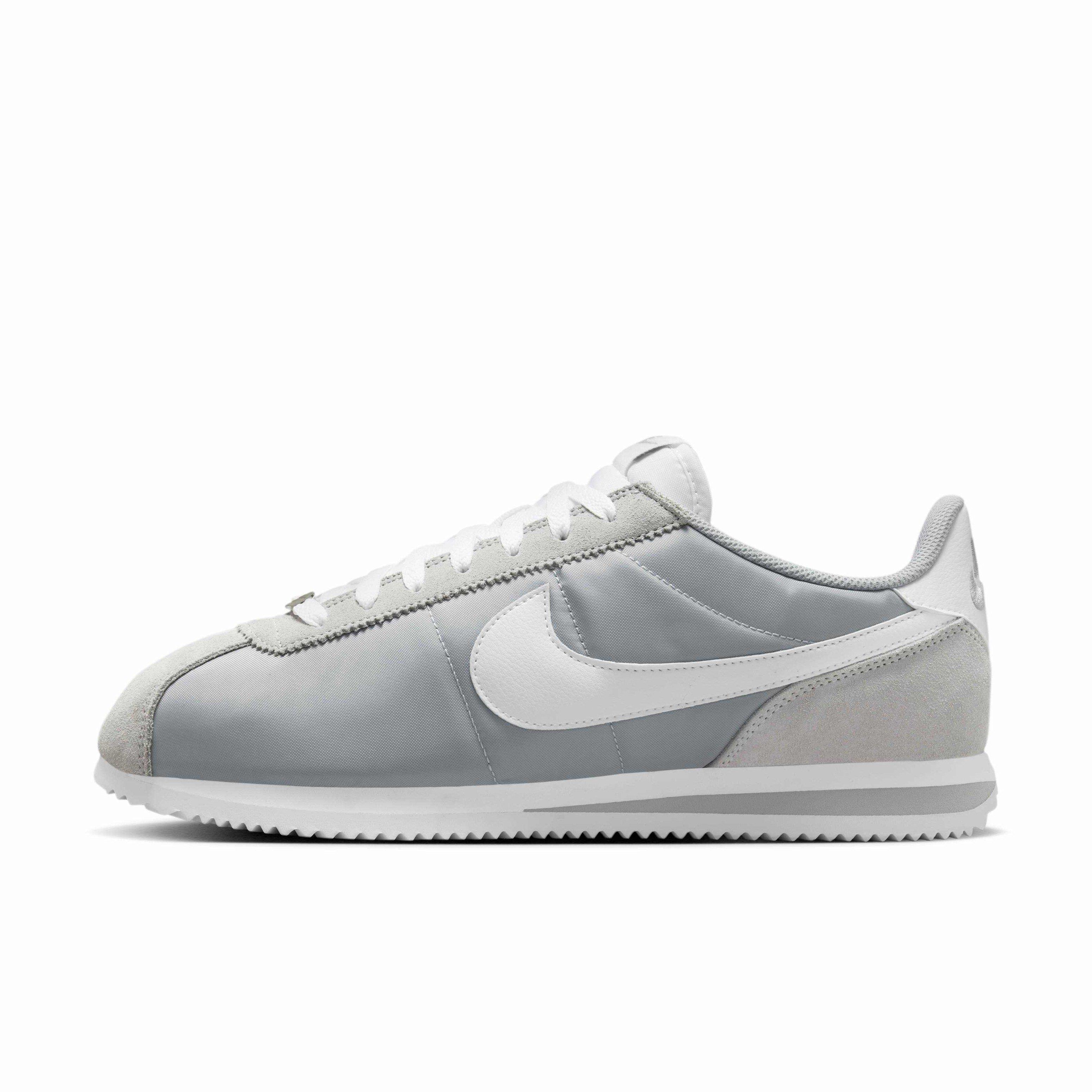 Nike Cortez Textile "Flat Silver/White" Men's Shoe - SILVER/WHITE Thumbnail View 2