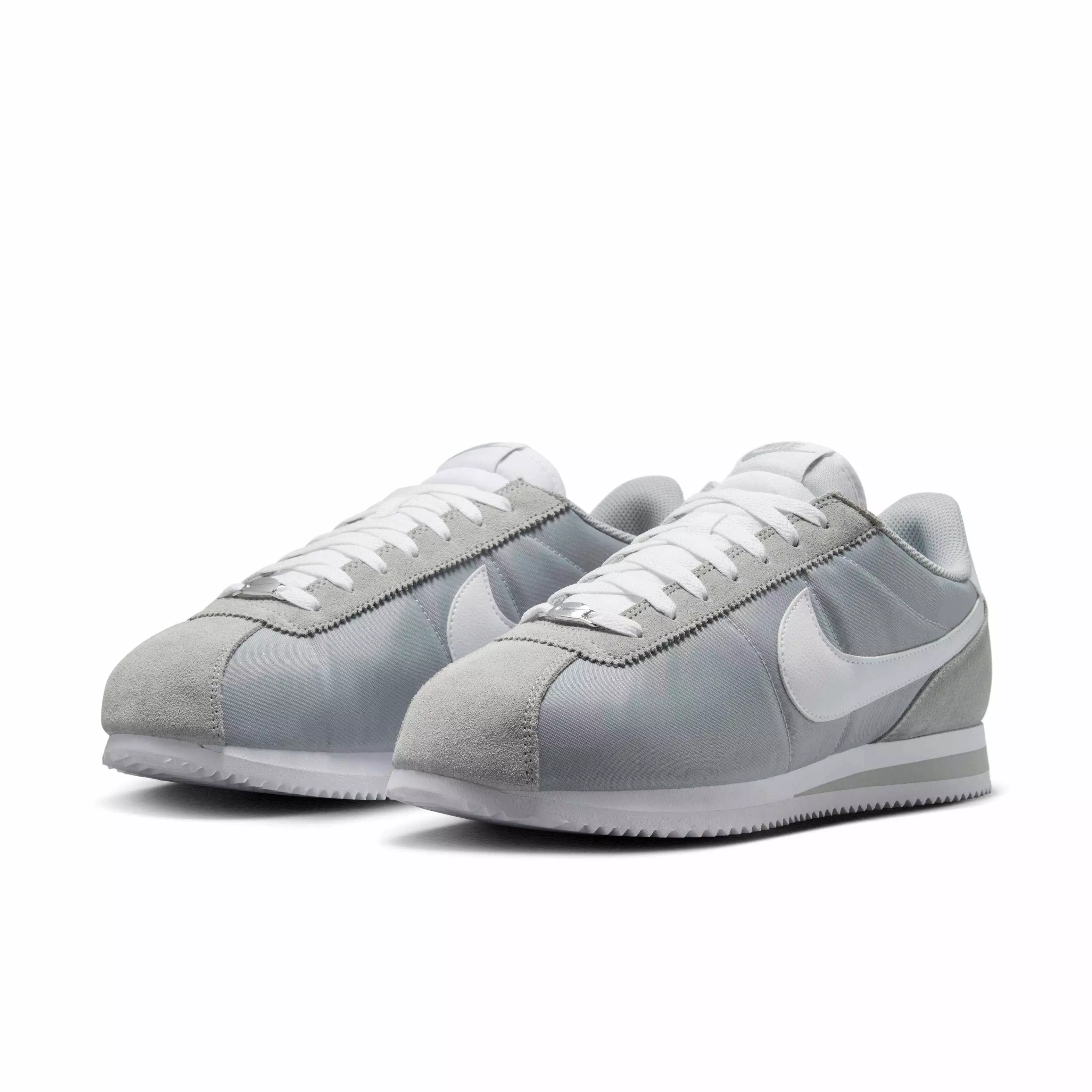 Nike Cortez Textile "Flat Silver/White" Men's Shoe - SILVER/WHITE