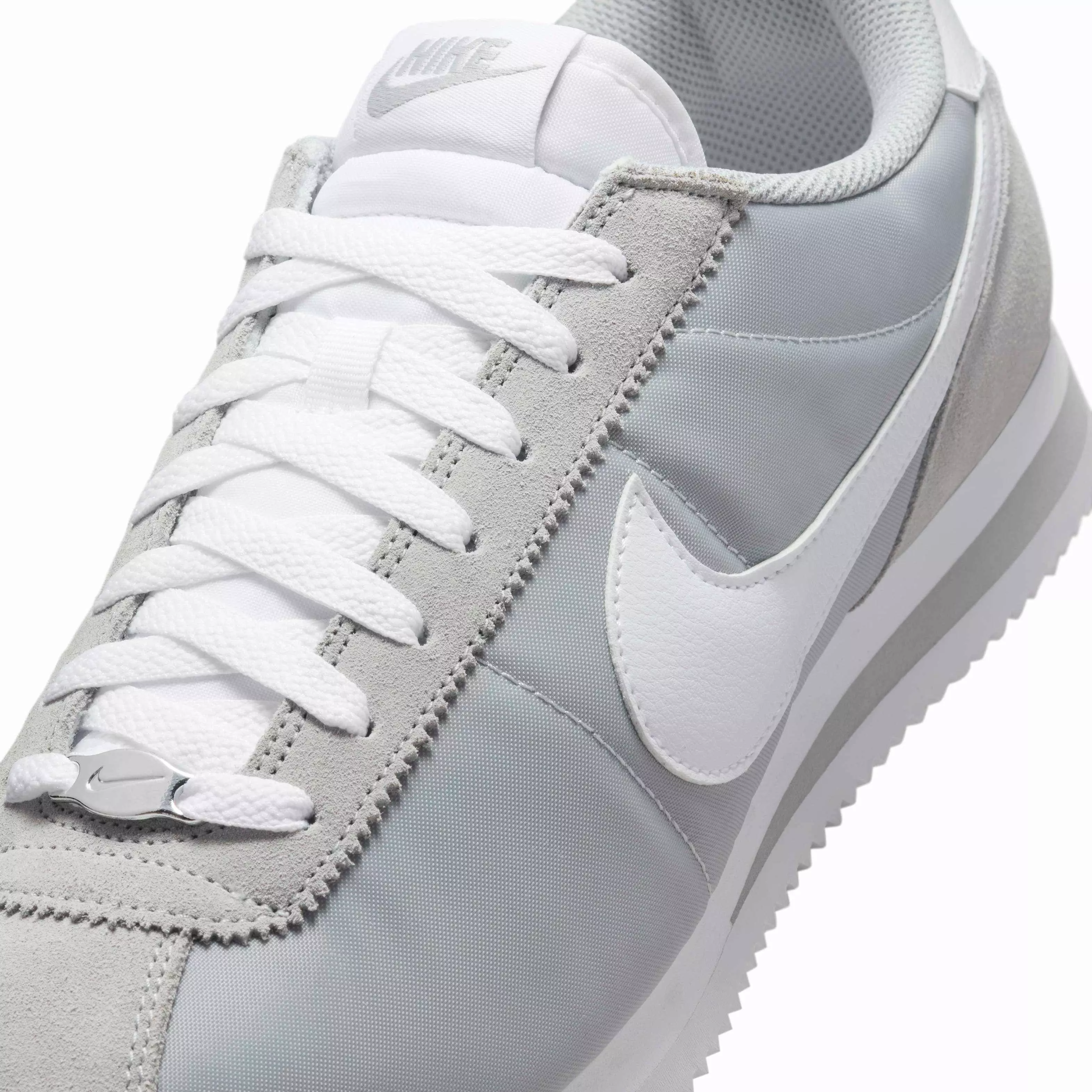 Nike Cortez Textile "Flat Silver/White" Men's Shoe - SILVER/WHITE