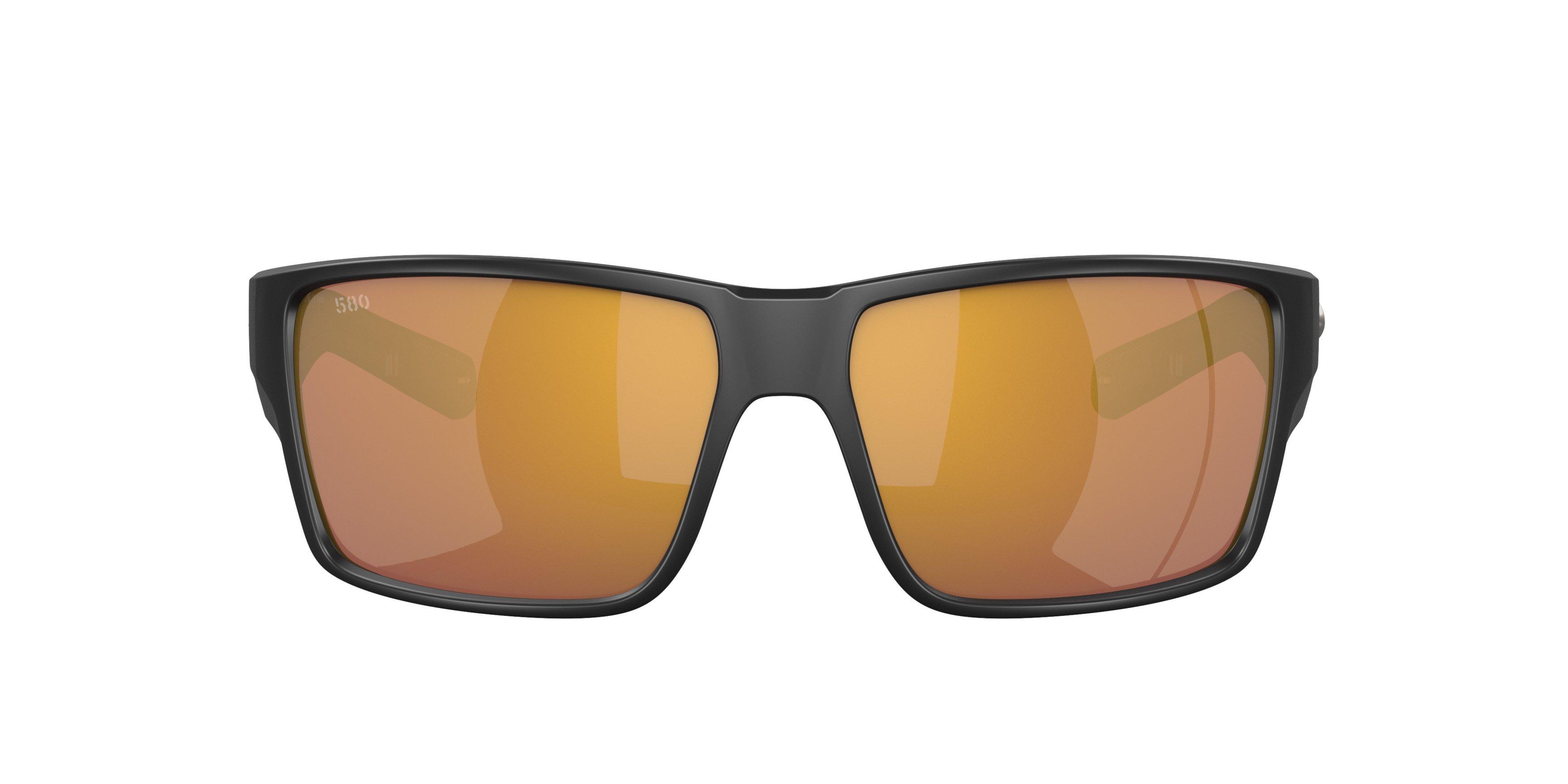 Costa Del Mar Reefton Pro Gold Mirror Polarized Matte Black Sunglasses - BLACK/GOLD Thumbnail View 3