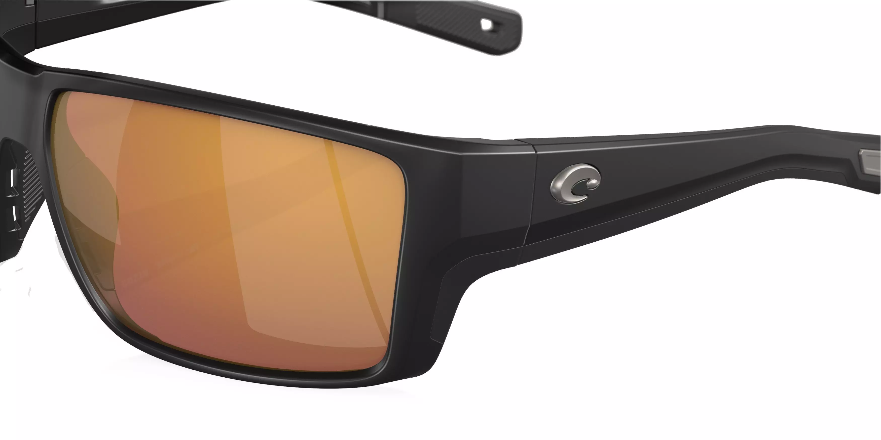 Costa Del Mar Reefton Pro Gold Mirror Polarized Matte Black Sunglasses - BLACK/GOLD