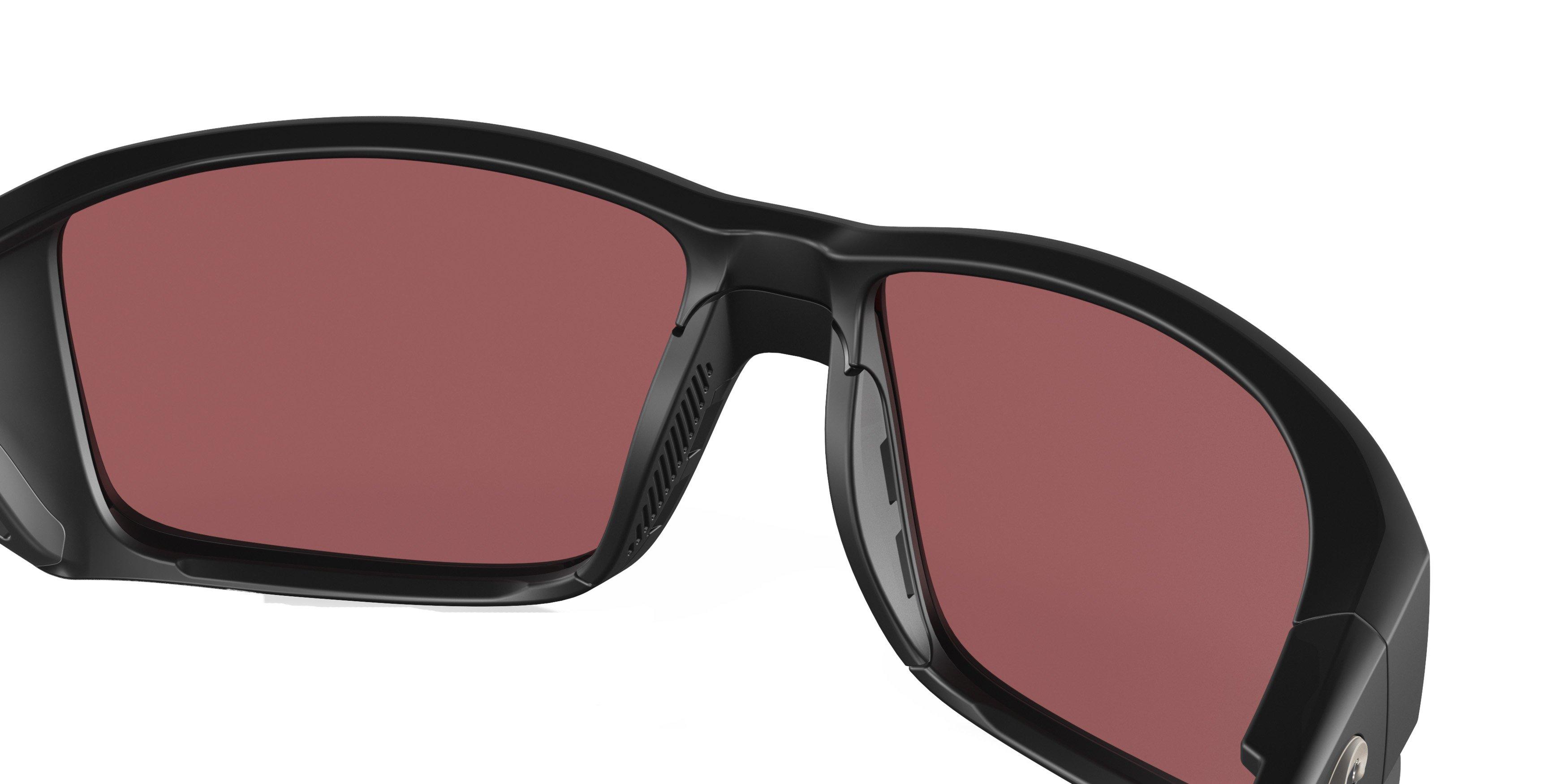 Costa Del Mar Tuna Alley Pro Gold Mirror Polarized Matte Black Sunglasses - BLACK/GOLD Thumbnail View 5