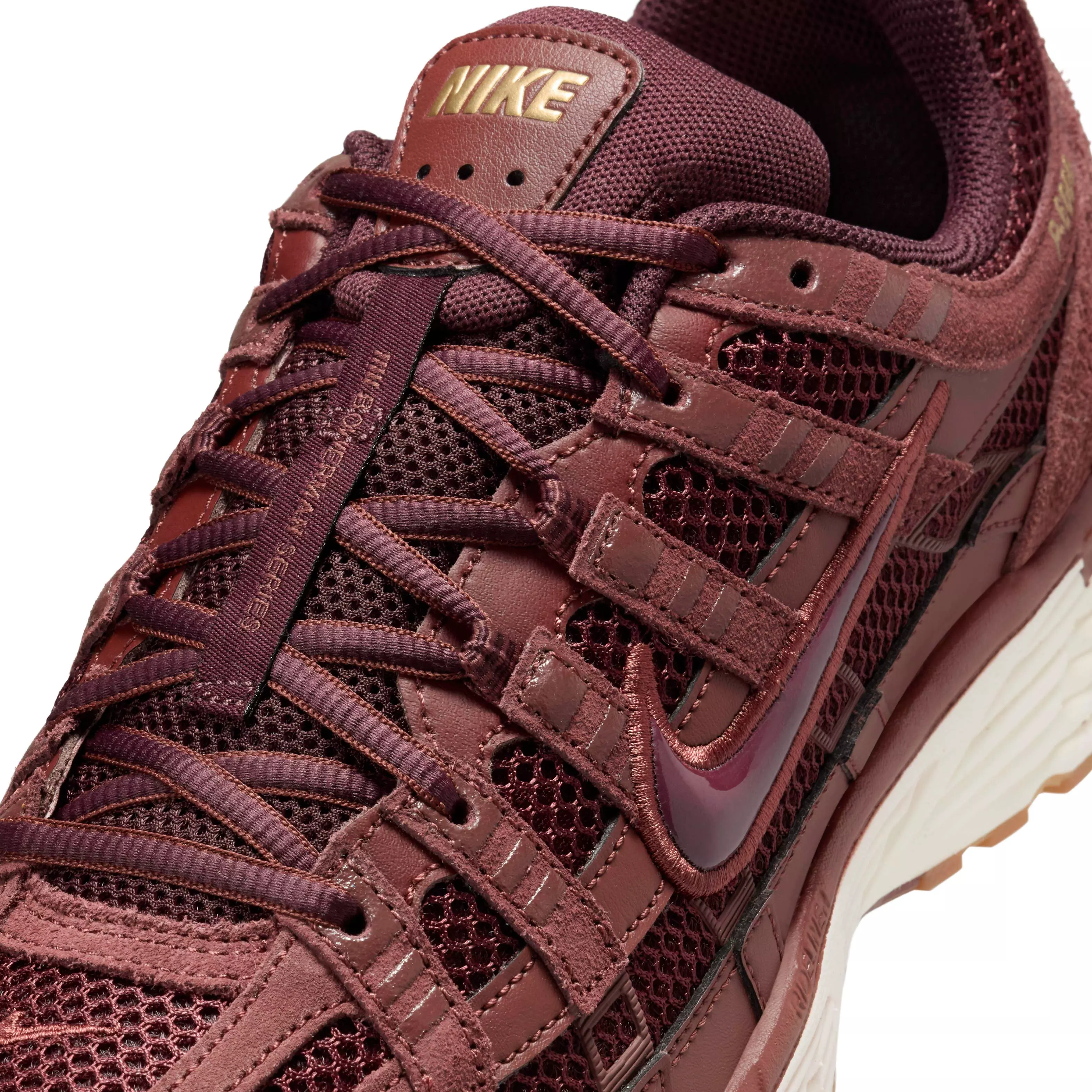 Nike P-6000 "Dark Pony/Metallic Gold/Pale Ivory/Burgundy Crush" Men's Shoe - DK PONY/GOLD/IVORY/BURGUNDY