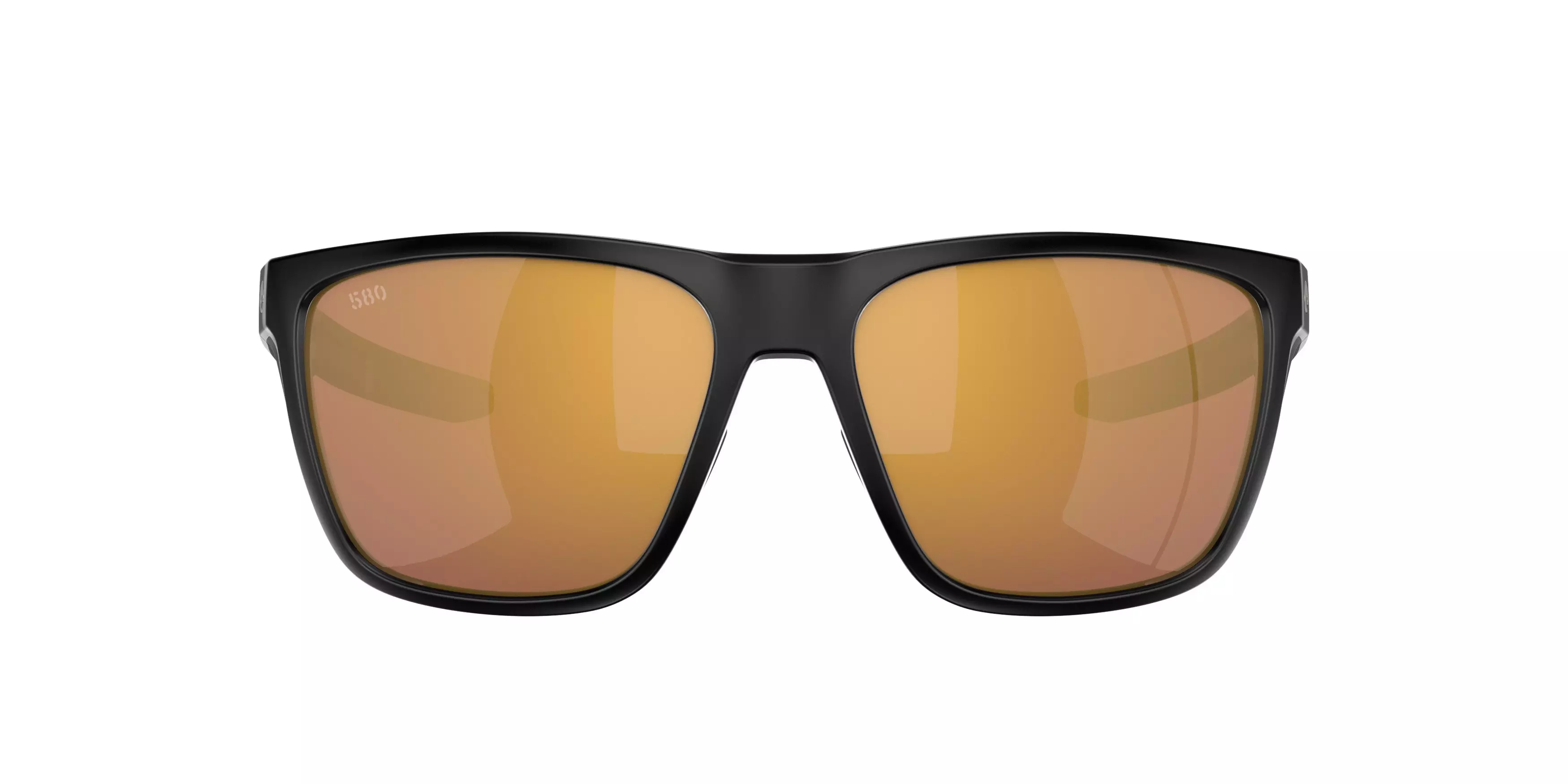 Costa Del Mar Ferg Gold Mirror Polarized 580G Matte Black Sunglasses - BLACK/GOLD