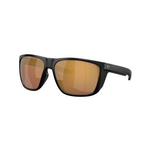 Costa Del Mar Ferg Gold Mirror Polarized 580G Matte Black Sunglasses