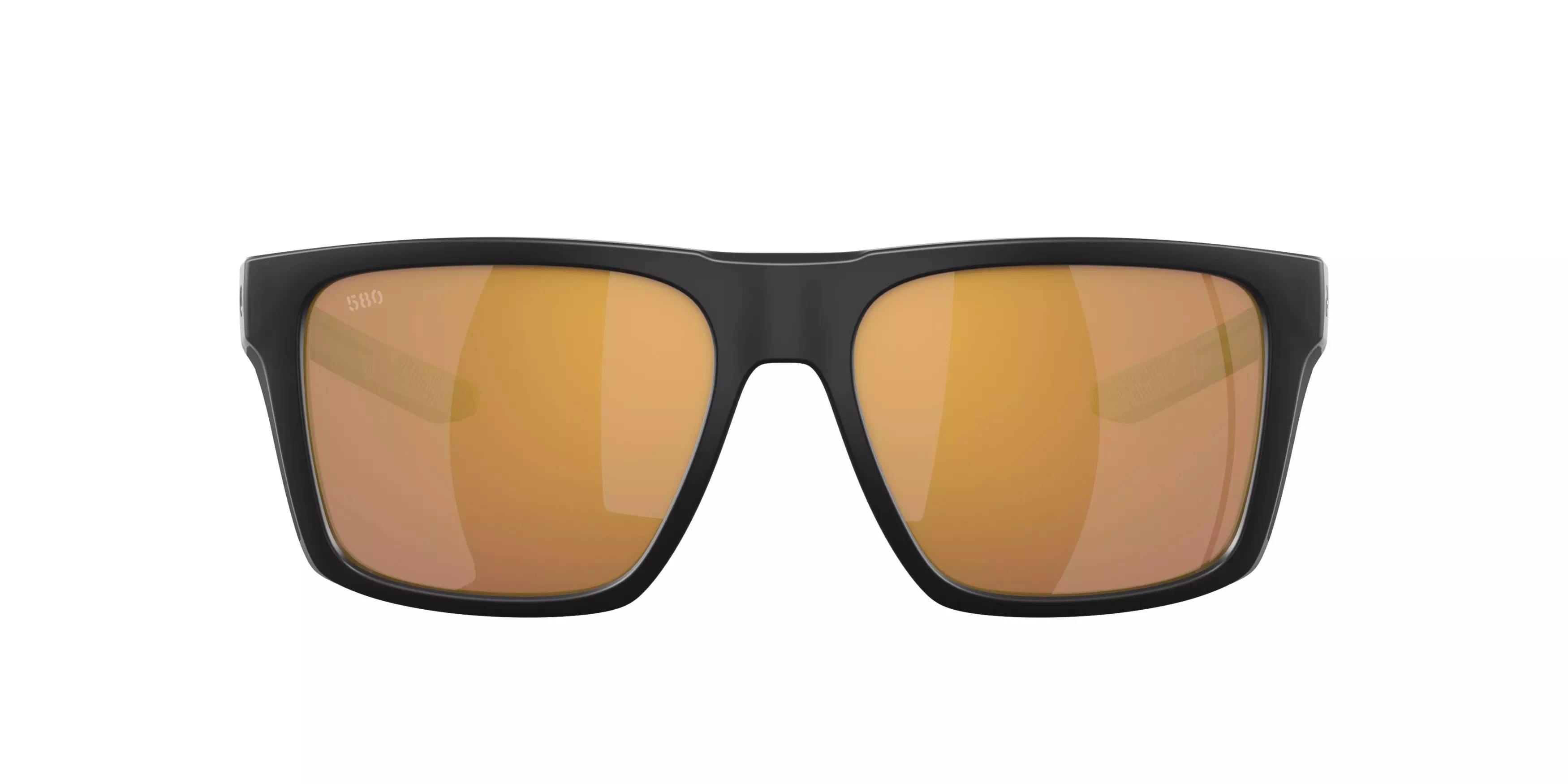 Costa Del Mar Lido Gold Mirror Polarized 580G Matte Black Sunglasses - BLACK/GOLD