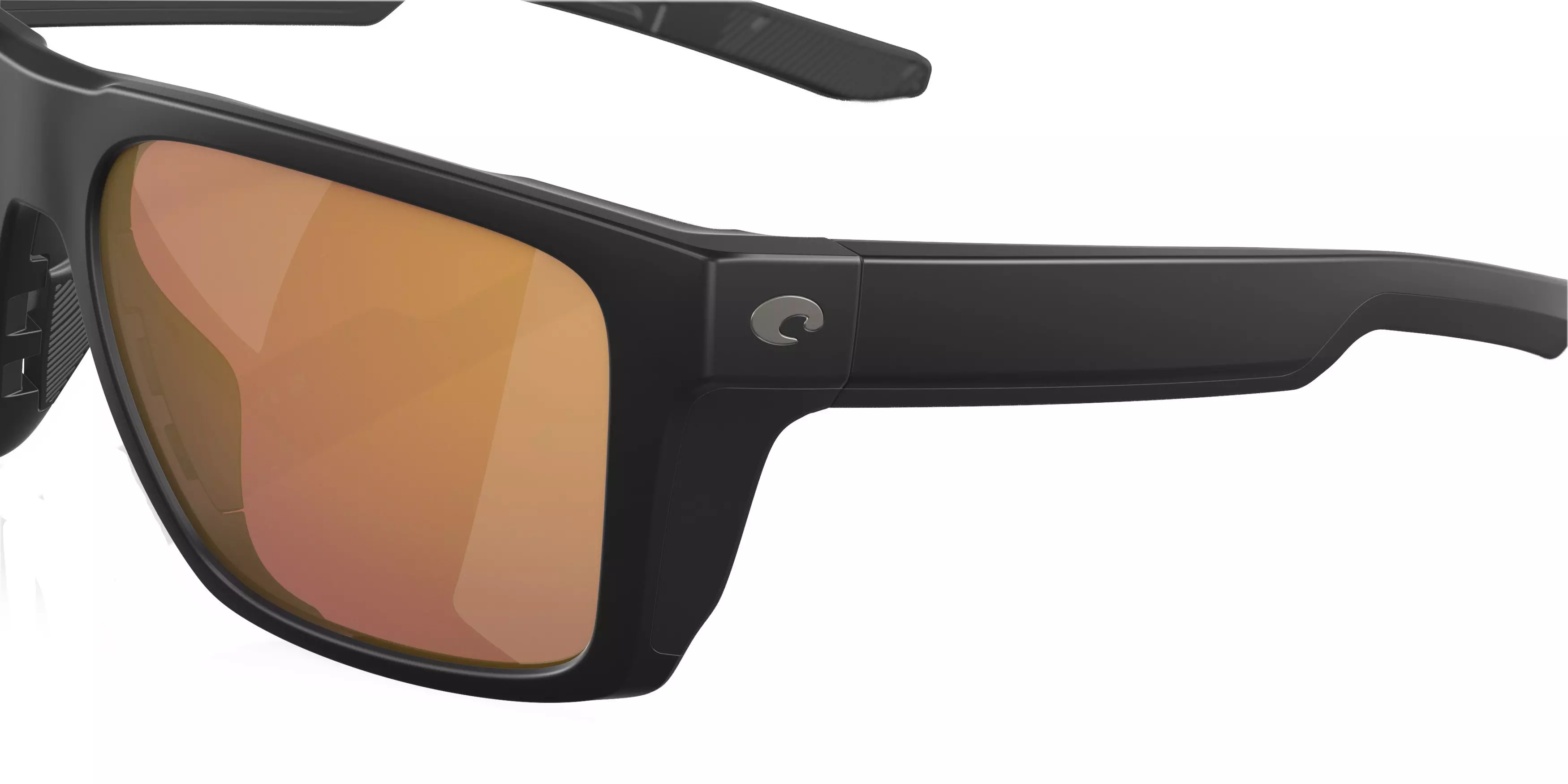 Costa Del Mar Lido Gold Mirror Polarized 580G Matte Black Sunglasses - BLACK/GOLD