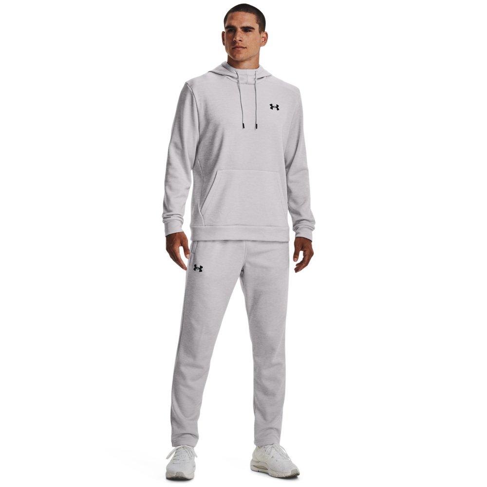 Under Armour Men's Armour Fleece Twist Hoodie - LT GREY Thumbnail View 3