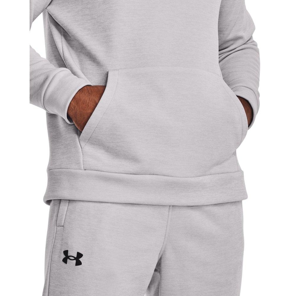 Under Armour Men's Armour Fleece Twist Hoodie - LT GREY Thumbnail View 4