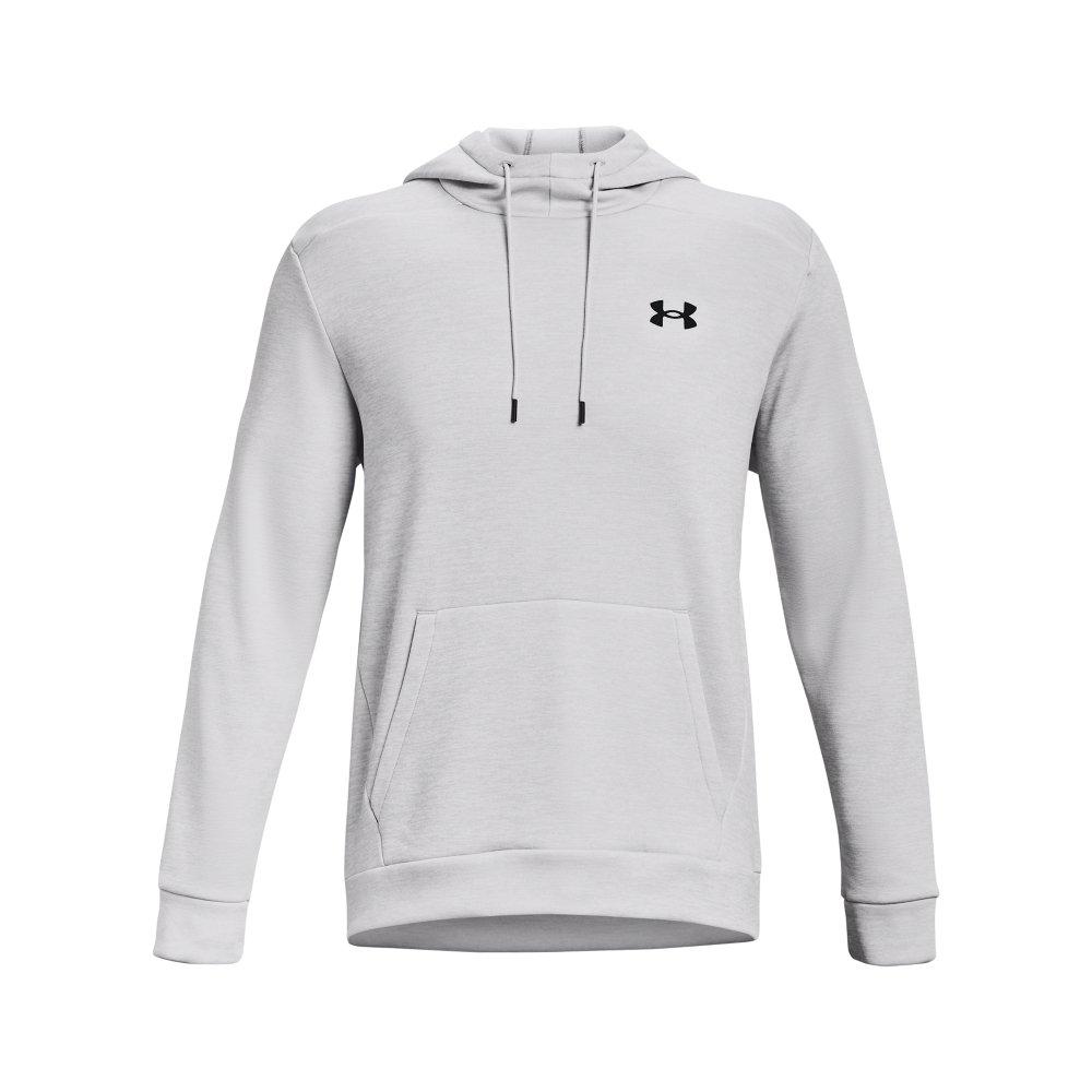 Under Armour Men's Armour Fleece Twist Hoodie - LT GREY Thumbnail View 5