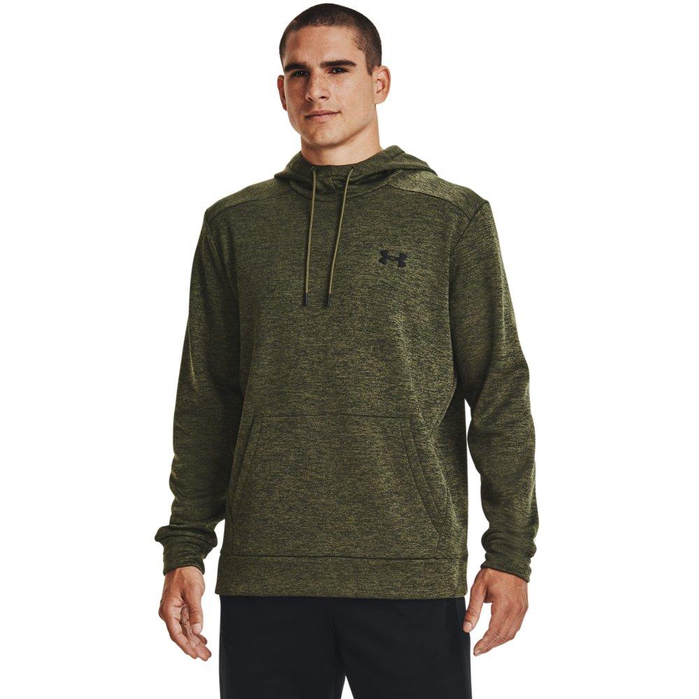 Under Armour Men's Armour Fleece Twist Hoodie - DK GREEN Thumbnail View 1