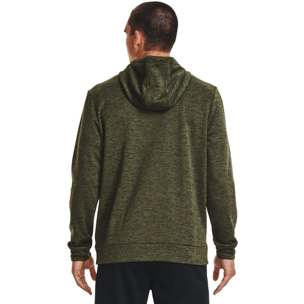 Under Armour Men's Armour Fleece Twist Hoodie - DK GREEN Thumbnail View 2