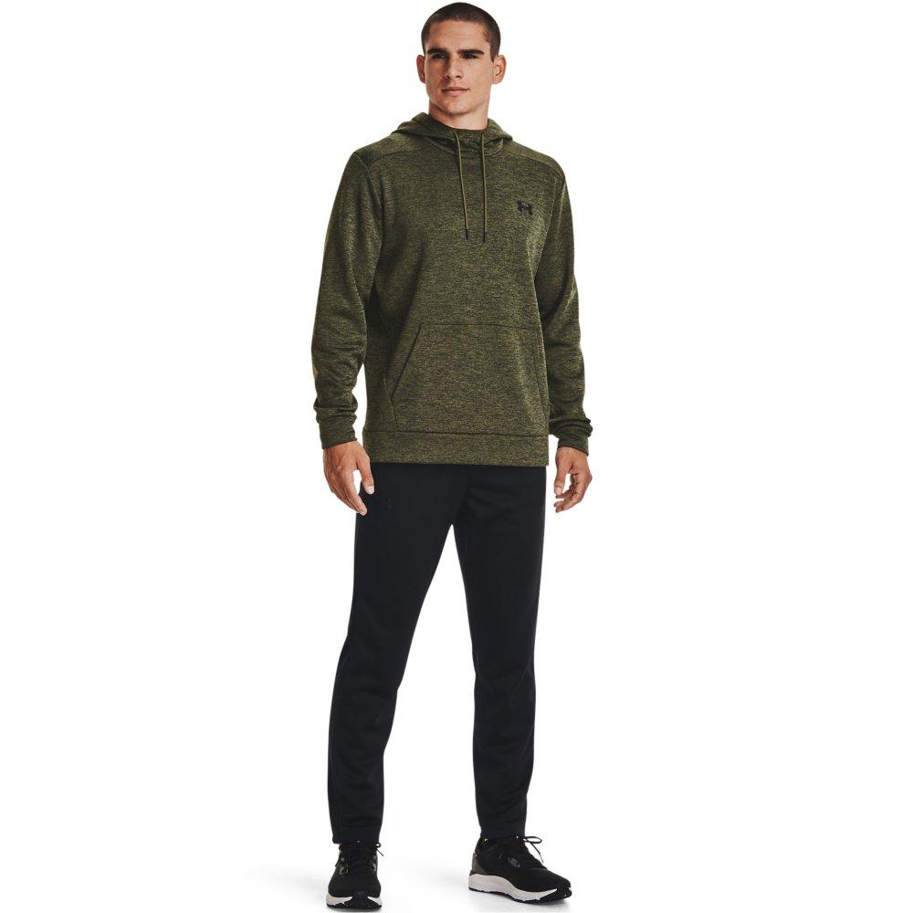Under Armour Men's Armour Fleece Twist Hoodie - DK GREEN Thumbnail View 3