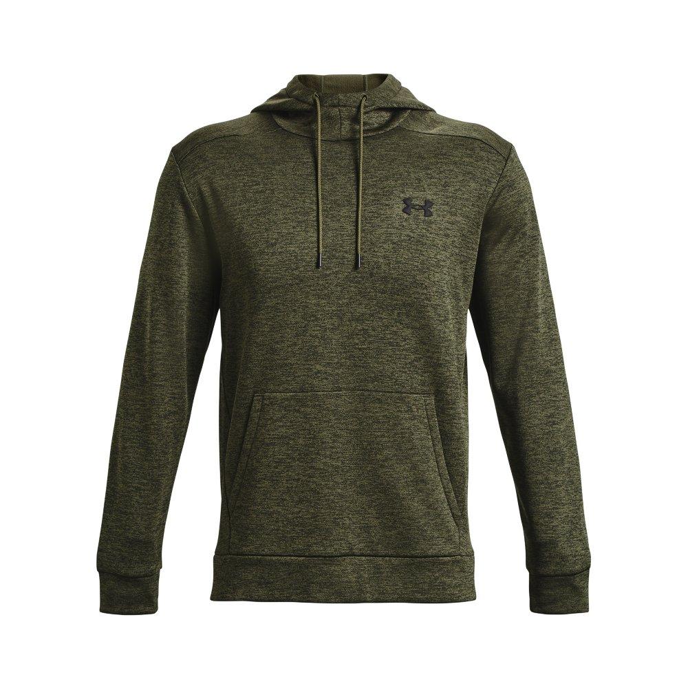 Under Armour Men's Armour Fleece Twist Hoodie - DK GREEN Thumbnail View 5