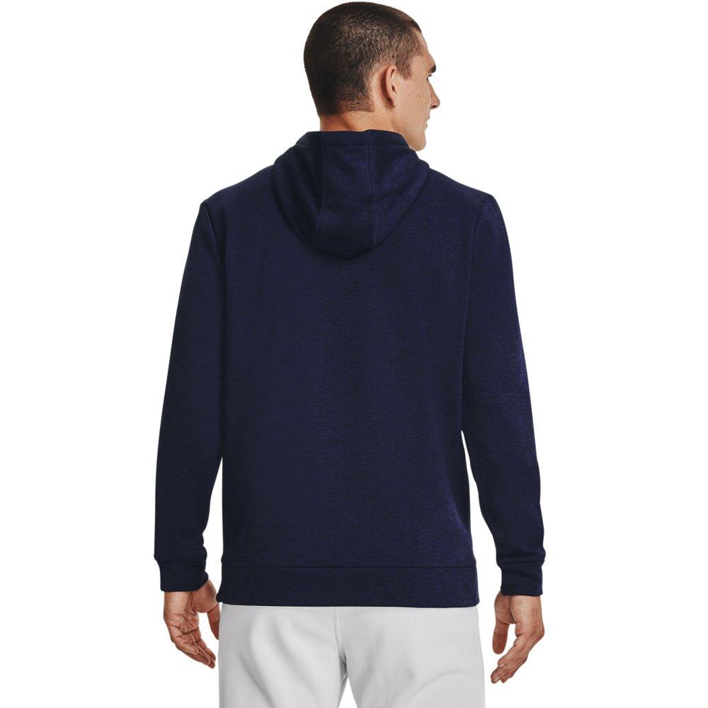 Under Armour Men's Armour Fleece Twist Hoodie - NAVY Thumbnail View 2