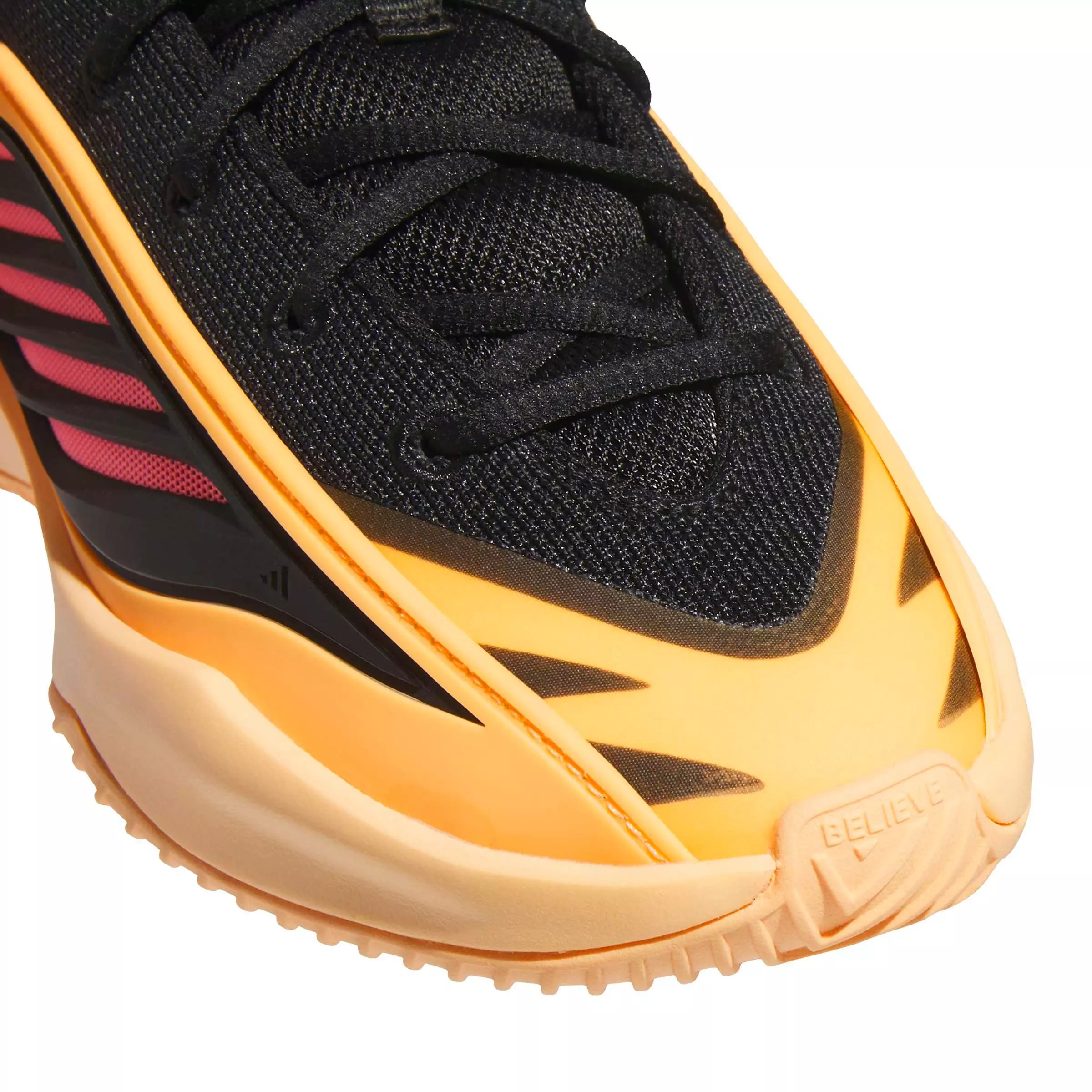 adidas Believe That 1 J "Acid Orange/Core Black/Acid Red" Grade School Boys' Basketball Shoe - ORANGE/BLACK/RED