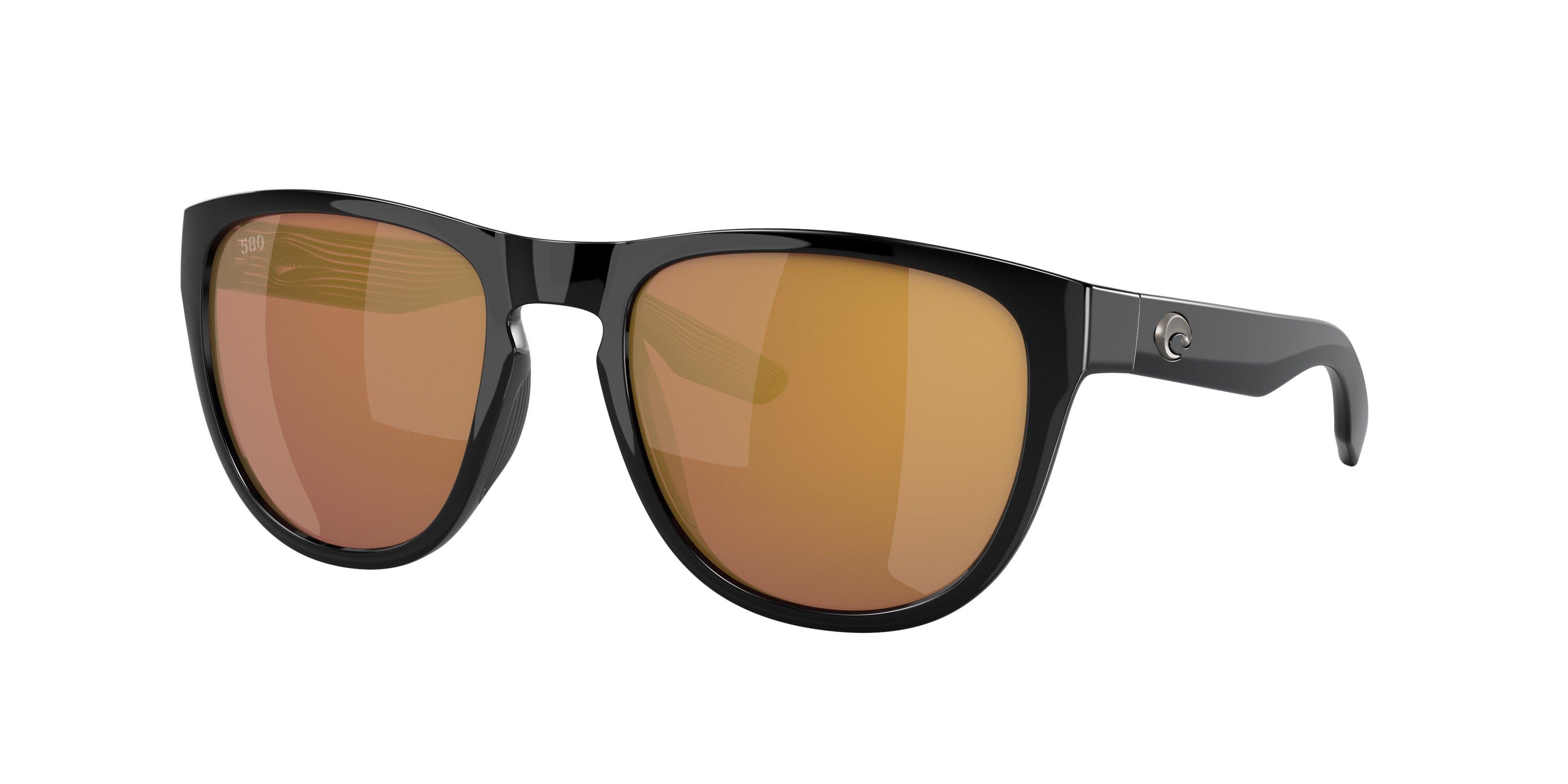 Costa Del Mar Irie Gold Mirror Polarized Matte Black Sunglasses - BLACK/GOLD Thumbnail View 1