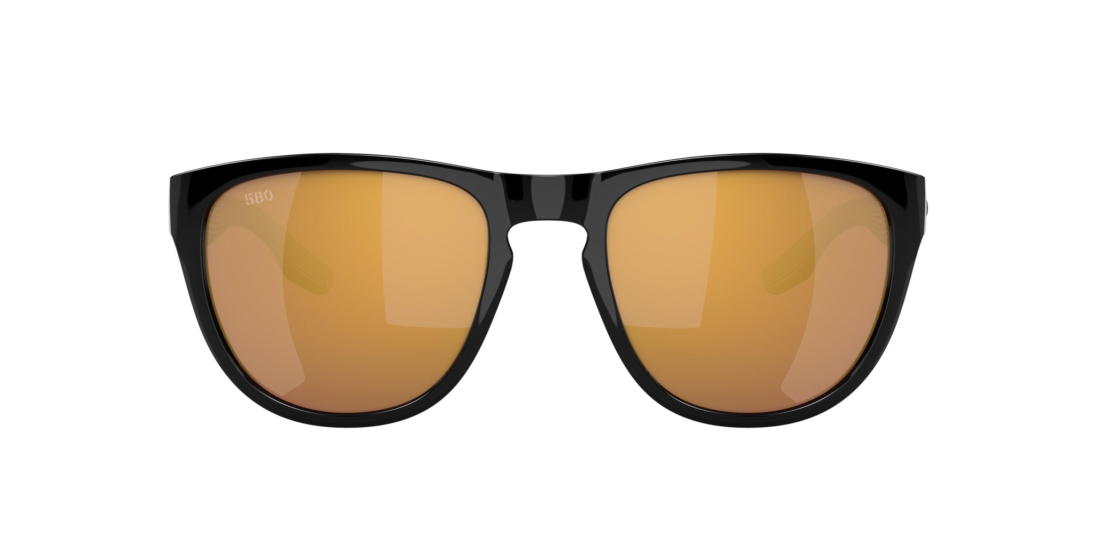 Costa Del Mar Irie Gold Mirror Polarized Matte Black Sunglasses - BLACK/GOLD Thumbnail View 3