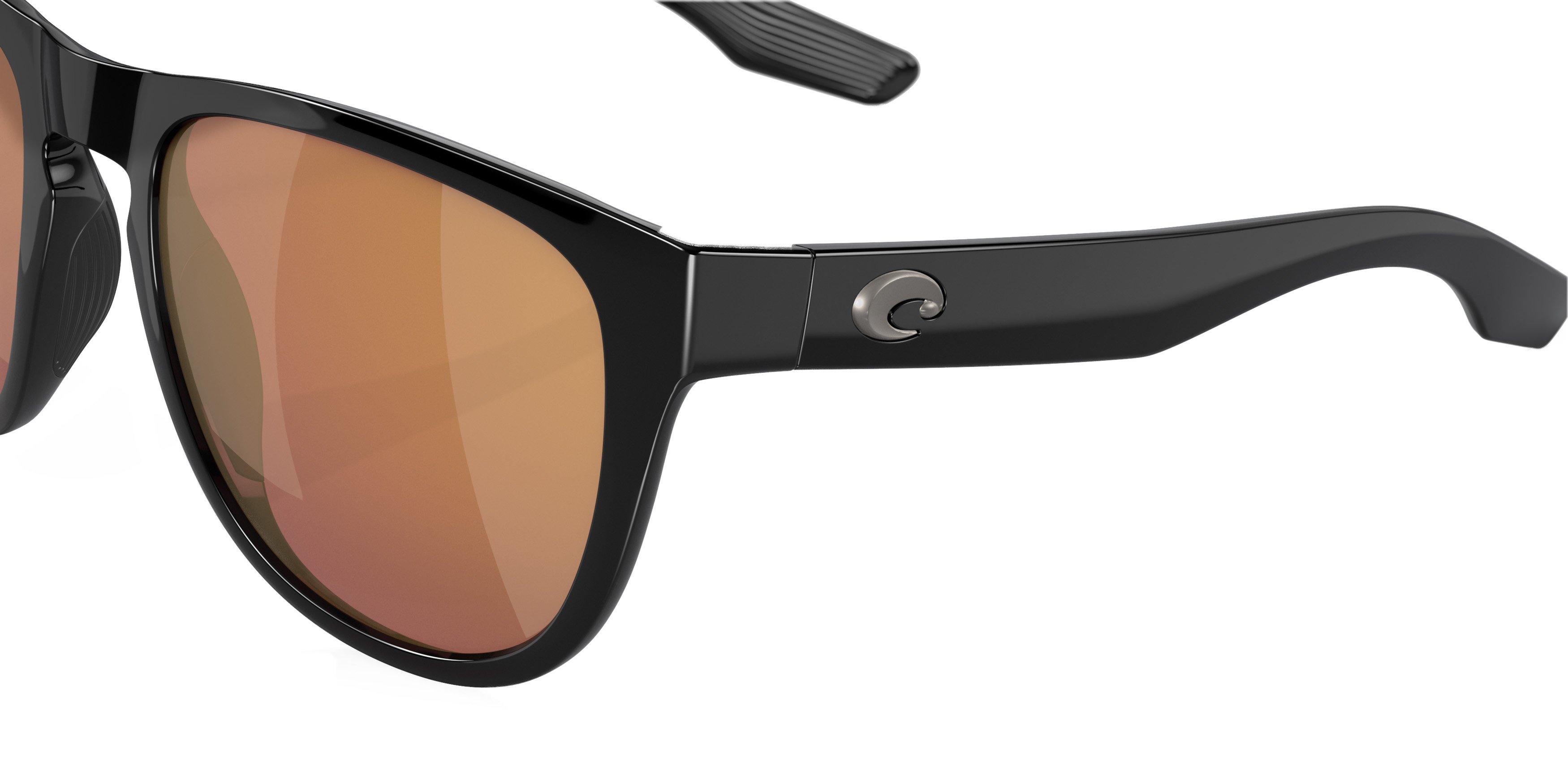Costa Del Mar Irie Gold Mirror Polarized Matte Black Sunglasses - BLACK/GOLD Thumbnail View 4