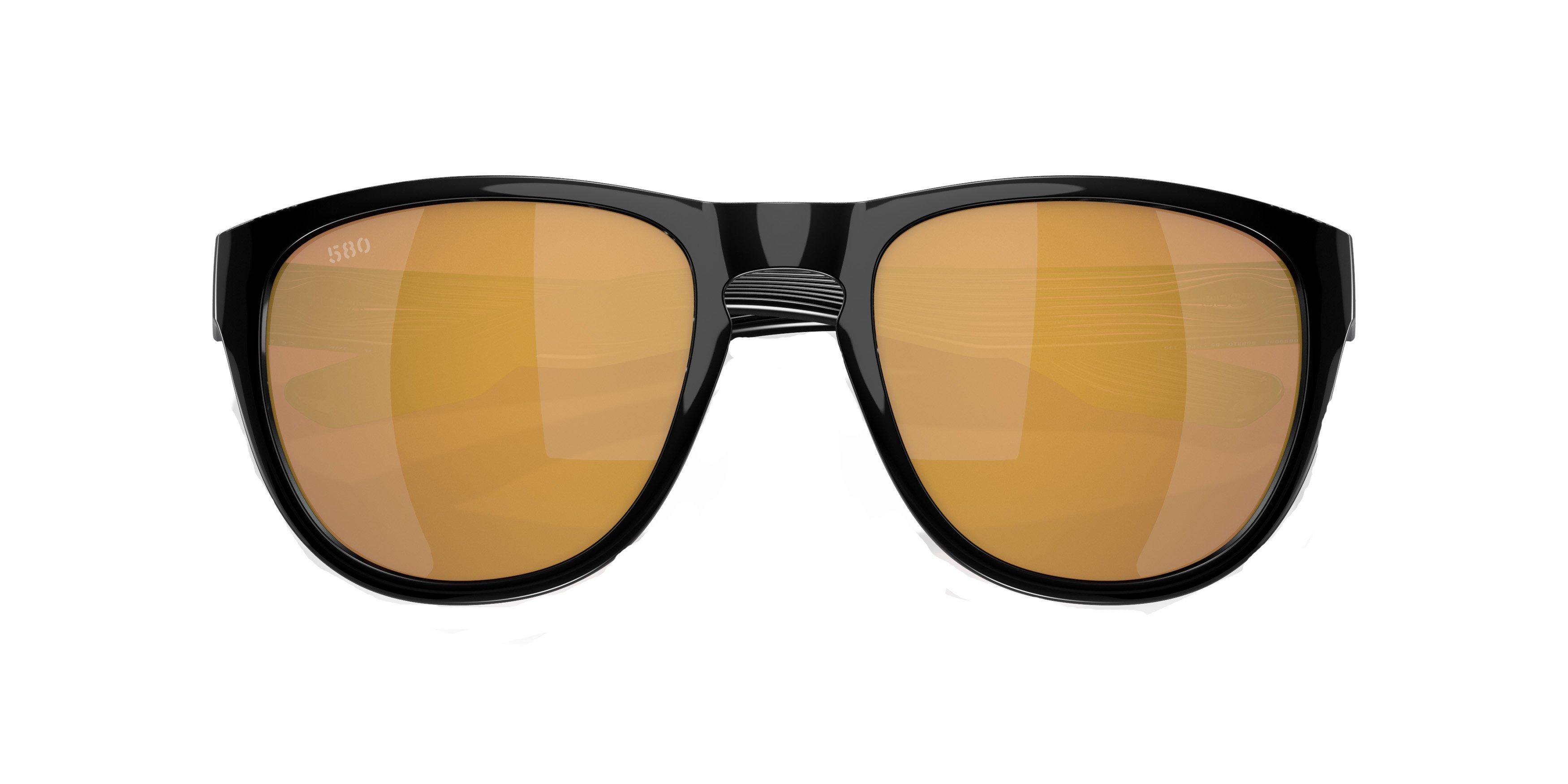 Costa Del Mar Irie Gold Mirror Polarized Matte Black Sunglasses - BLACK/GOLD Thumbnail View 7