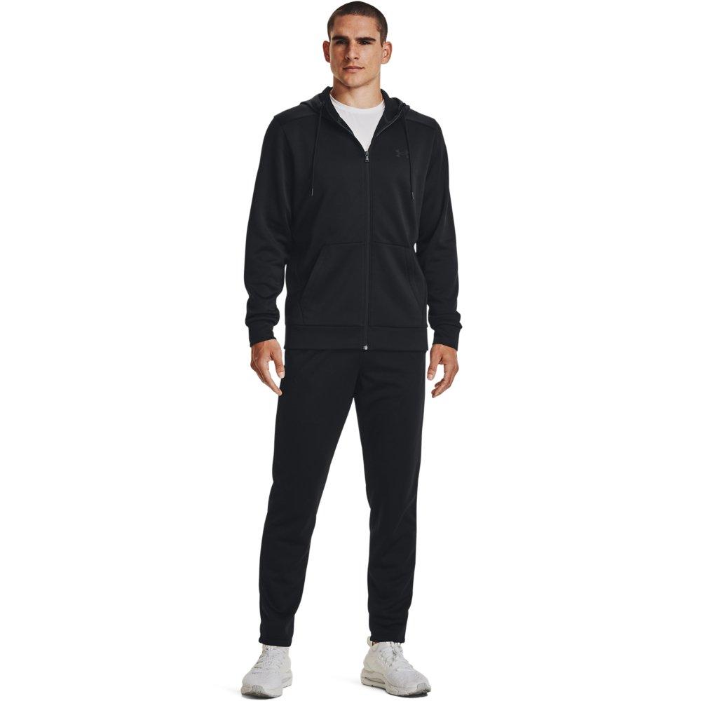Under Armour Men's Armour Fleece Full-Zip Hoodie - BLACK Thumbnail View 3