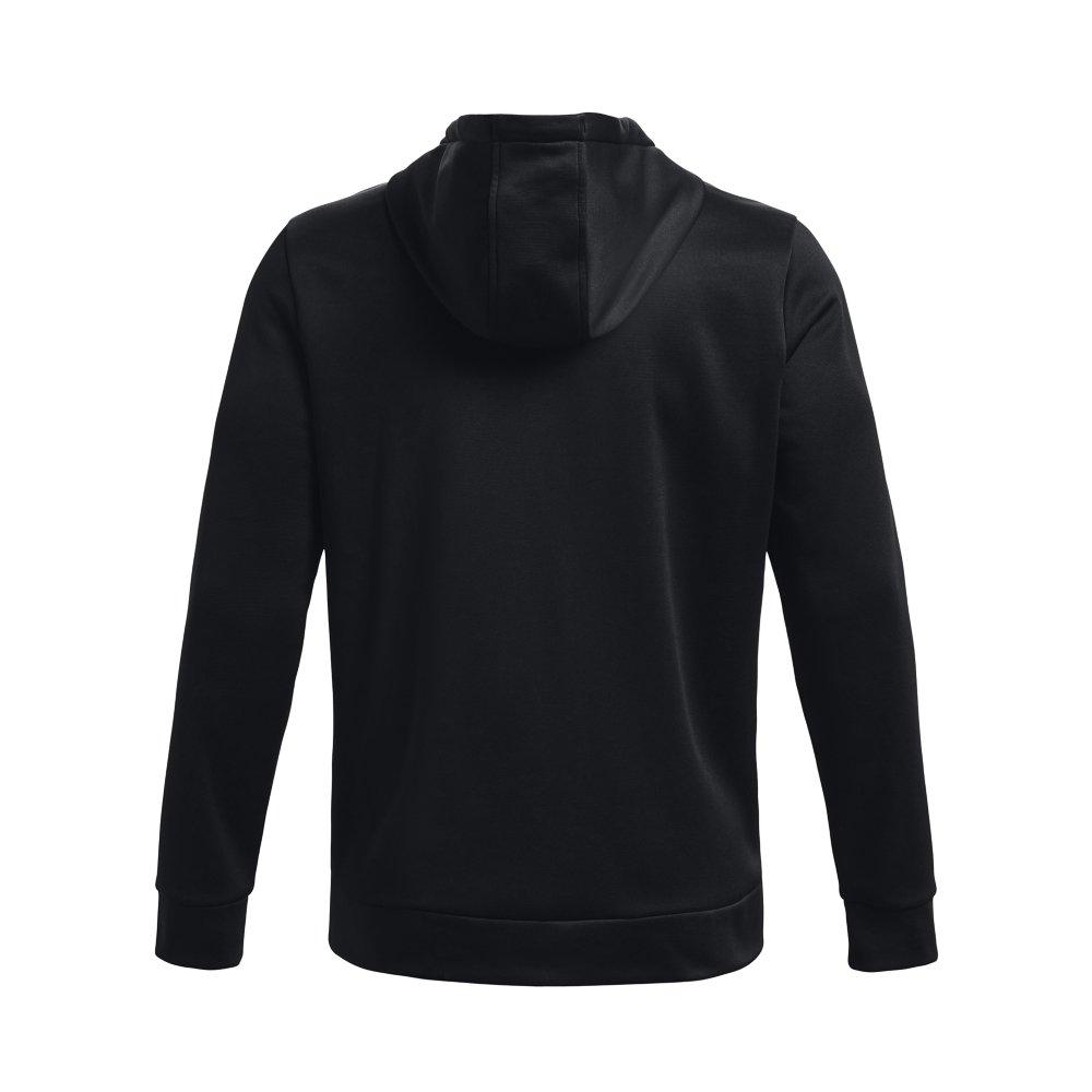 Under Armour Men's Armour Fleece Full-Zip Hoodie - BLACK Thumbnail View 6