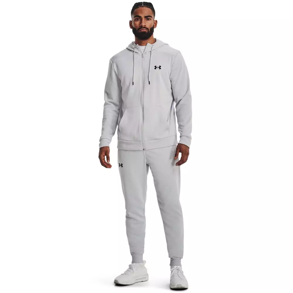 Under Armour Men's Armour Fleece Full-Zip Hoodie - LT GREY