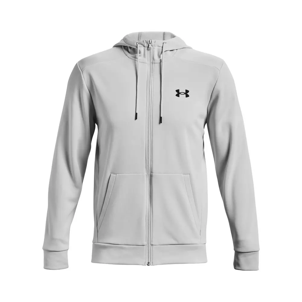 Under Armour Men's Armour Fleece Full-Zip Hoodie - LT GREY