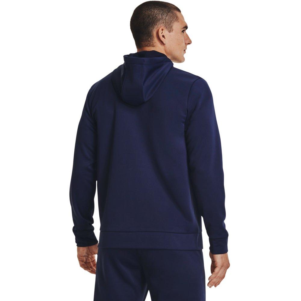 Under Armour Men's Armour Fleece Full-Zip Hoodie - NAVY Thumbnail View 2
