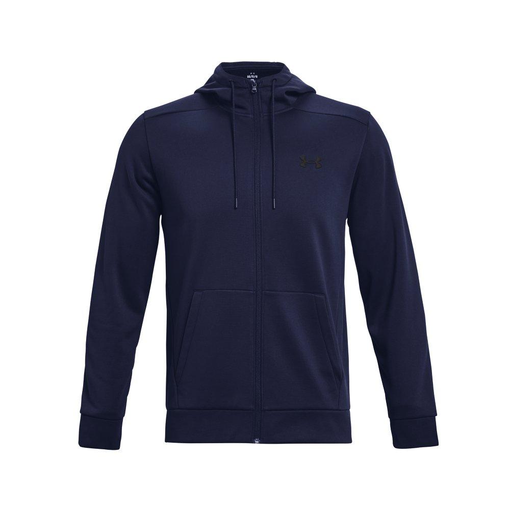 Under Armour Men's Armour Fleece Full-Zip Hoodie - NAVY Thumbnail View 5