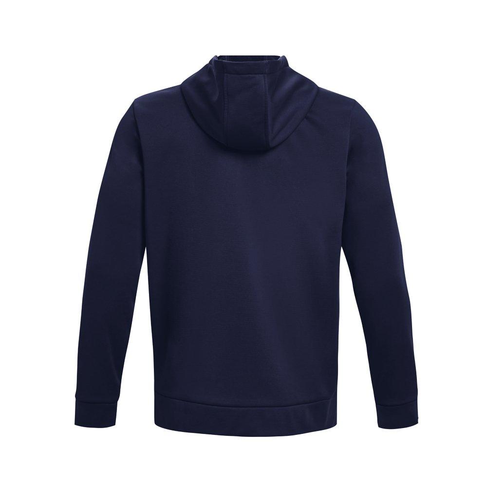 Under Armour Men's Armour Fleece Full-Zip Hoodie - NAVY Thumbnail View 6