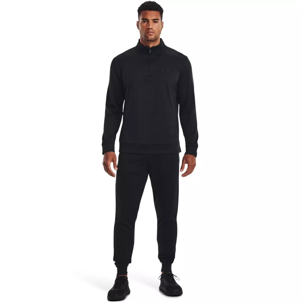 Under Armour Men's 1/4 Zip Armour Fleece - BLACK