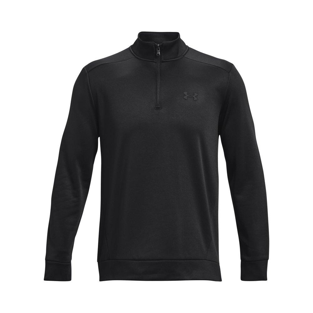 Under Armour Men's 1/4 Zip Armour Fleece - BLACK Thumbnail View 5