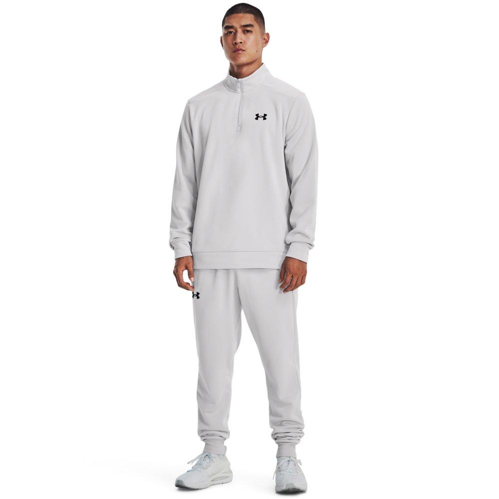 Under Armour Men's 1/4 Zip Armour Fleece - GREY Thumbnail View 3