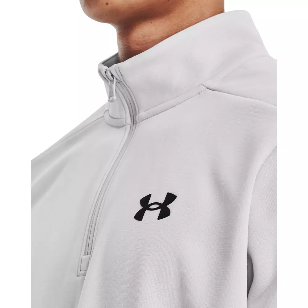 Under Armour Men's 1/4 Zip Armour Fleece - GREY