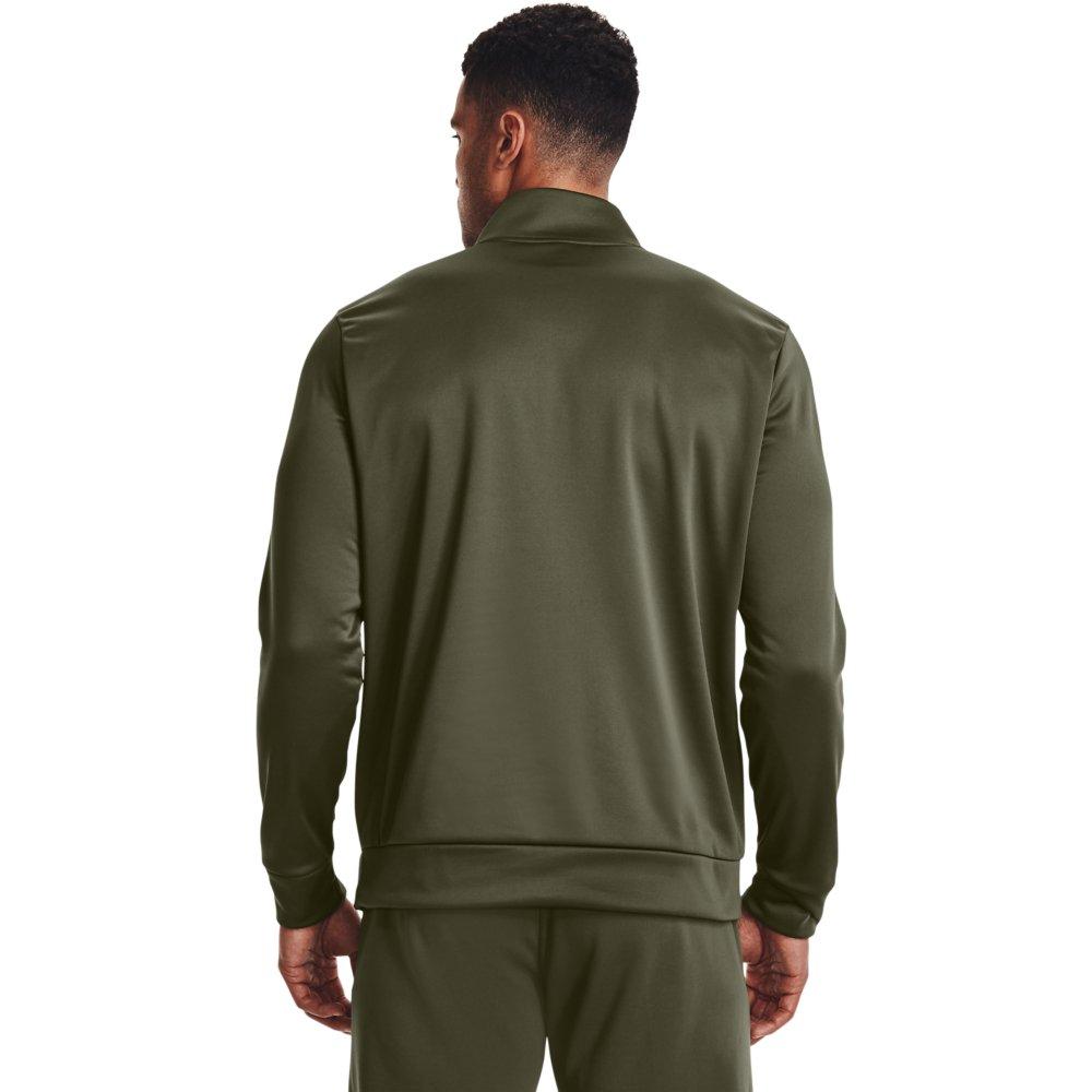 Under Armour Men's 1/4 Zip Armour Fleece - GREEN Thumbnail View 2