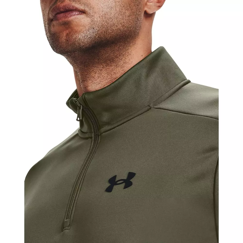 Under Armour Men's 1/4 Zip Armour Fleece - GREEN