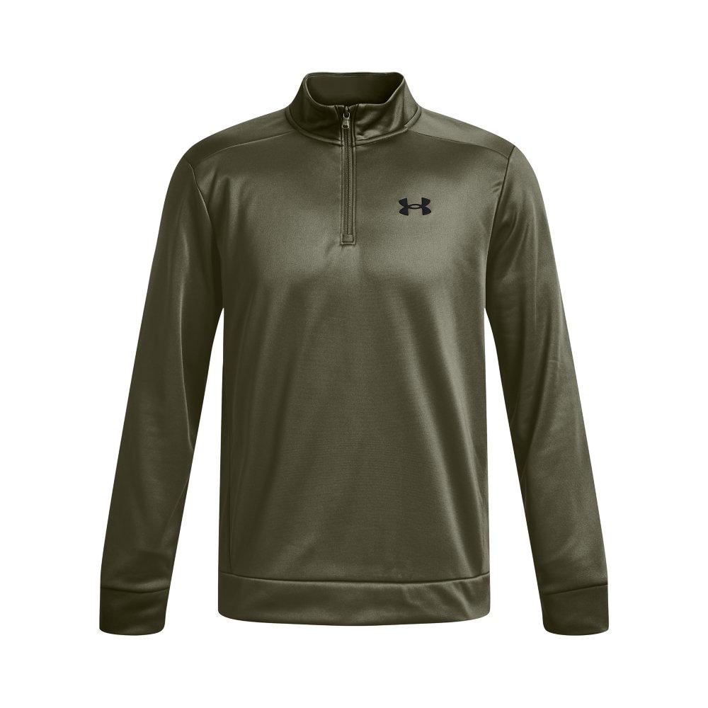 Under Armour Men's 1/4 Zip Armour Fleece - GREEN Thumbnail View 5
