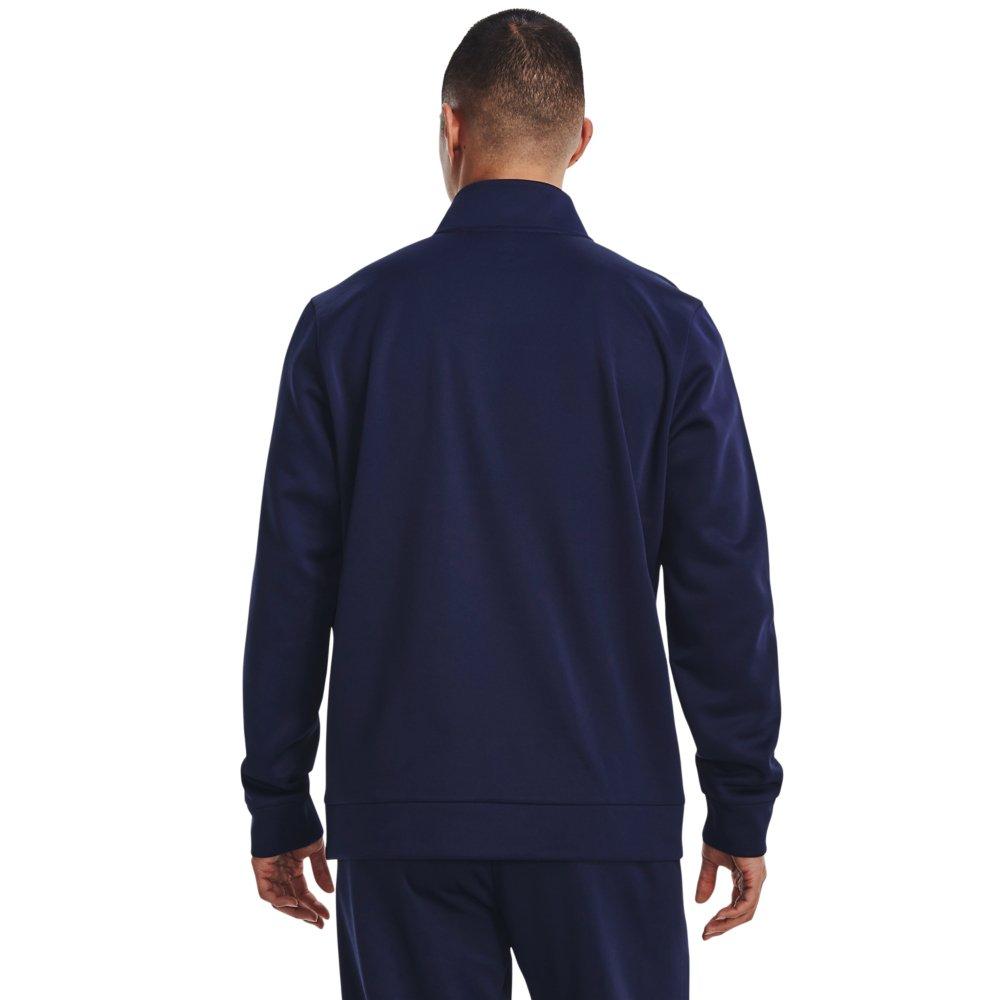 Under Armour Men's 1/4 Zip Armour Fleece - NAVY Thumbnail View 2