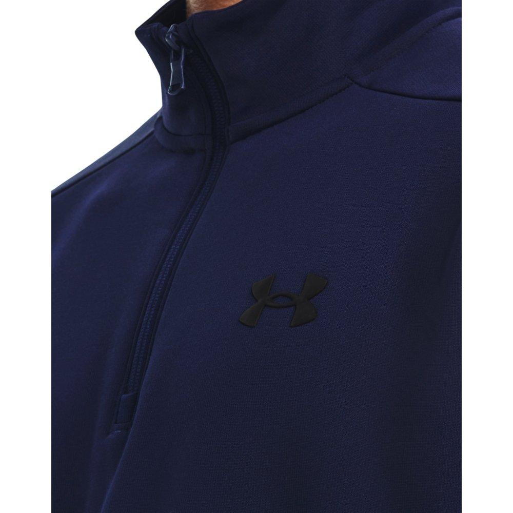 Under Armour Men's 1/4 Zip Armour Fleece - NAVY Thumbnail View 4