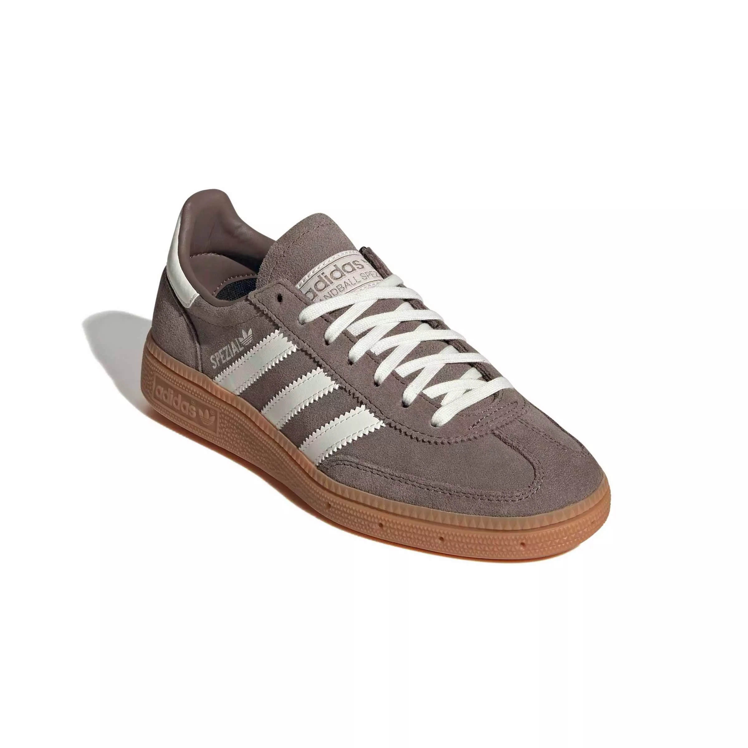 adidas Originals Handball Spezial "Earth Strata/Off White/Gum 2" Grade School Boys' Shoe - BROWN/WHITE