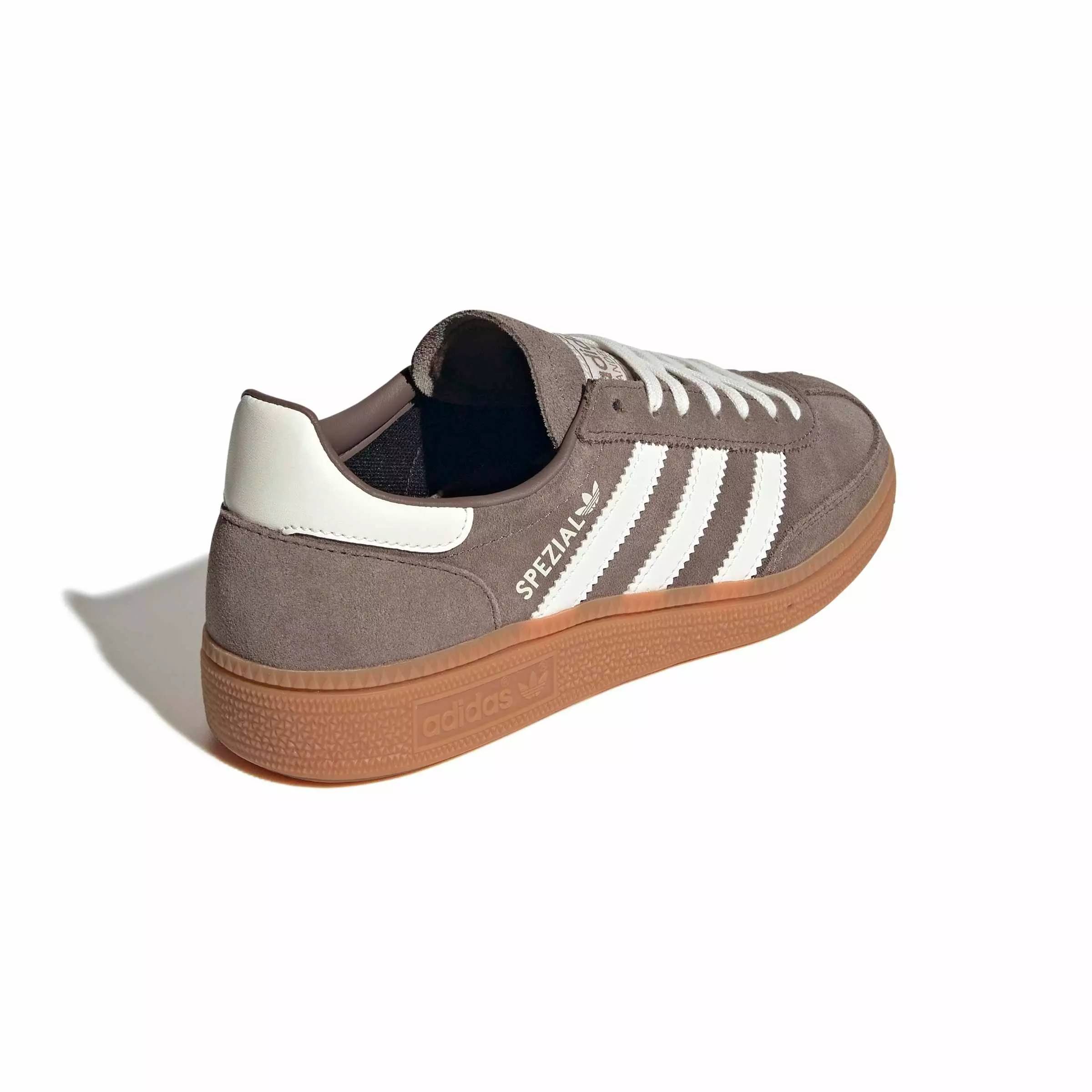 adidas Originals Handball Spezial "Earth Strata/Off White/Gum 2" Grade School Boys' Shoe - BROWN/WHITE