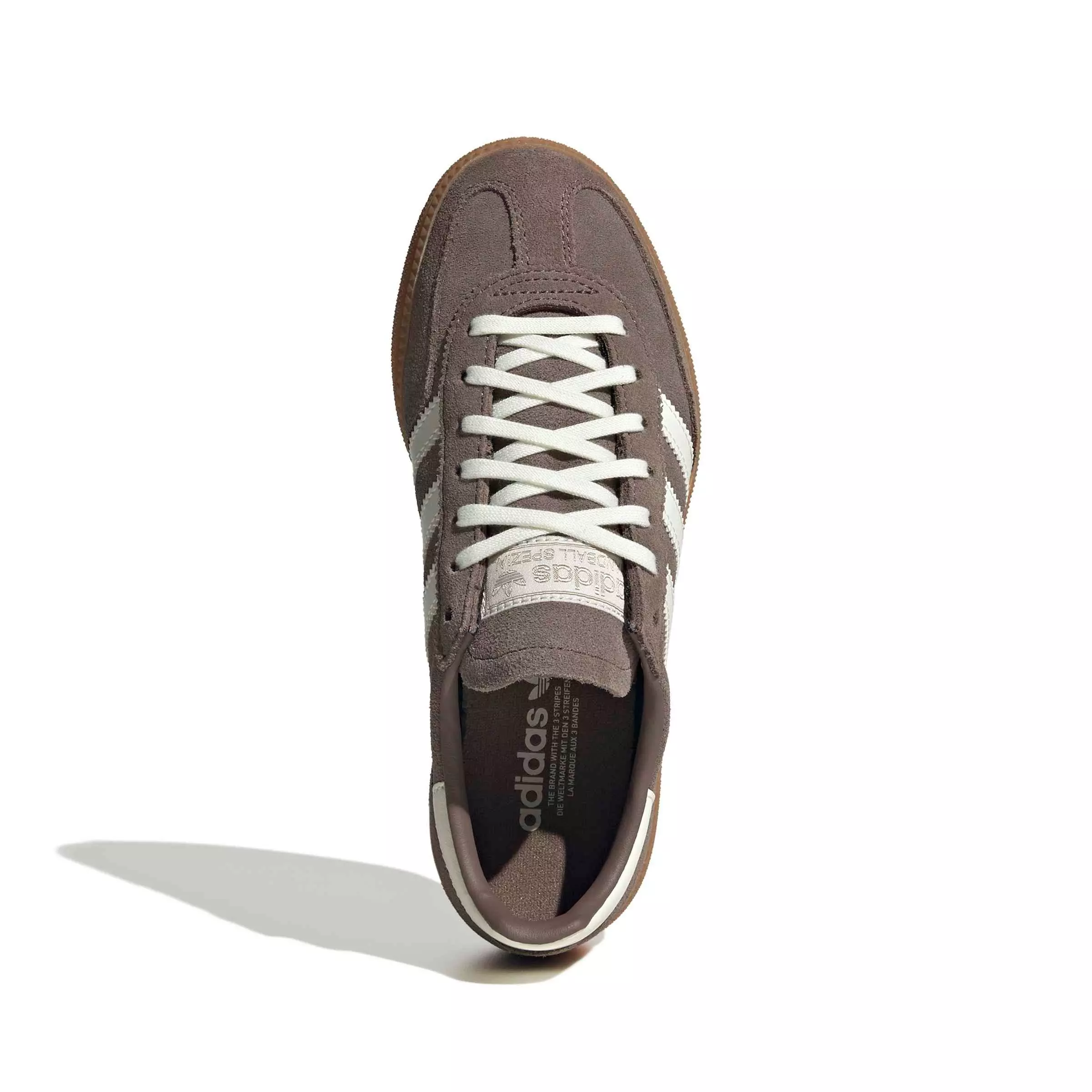 adidas Originals Handball Spezial "Earth Strata/Off White/Gum 2" Grade School Boys' Shoe - BROWN/WHITE
