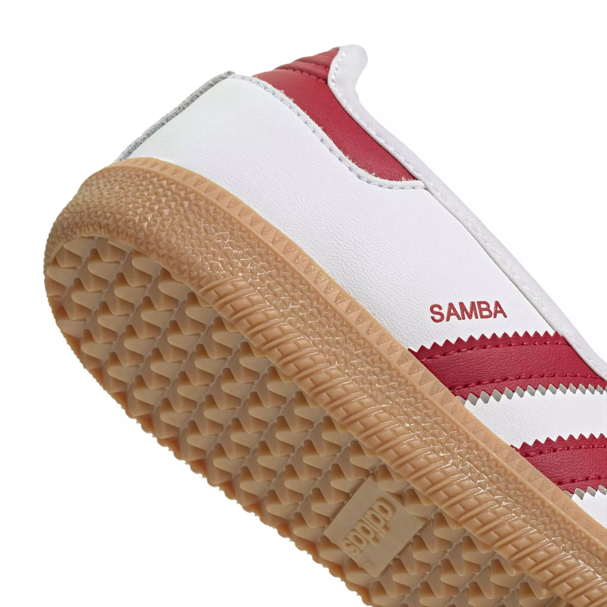 adidas Originals Samba Jane "Ftwr White/Team Victory Red/Gum 3" Grade School Girls' Shoe - WHITE/RED/BROWN