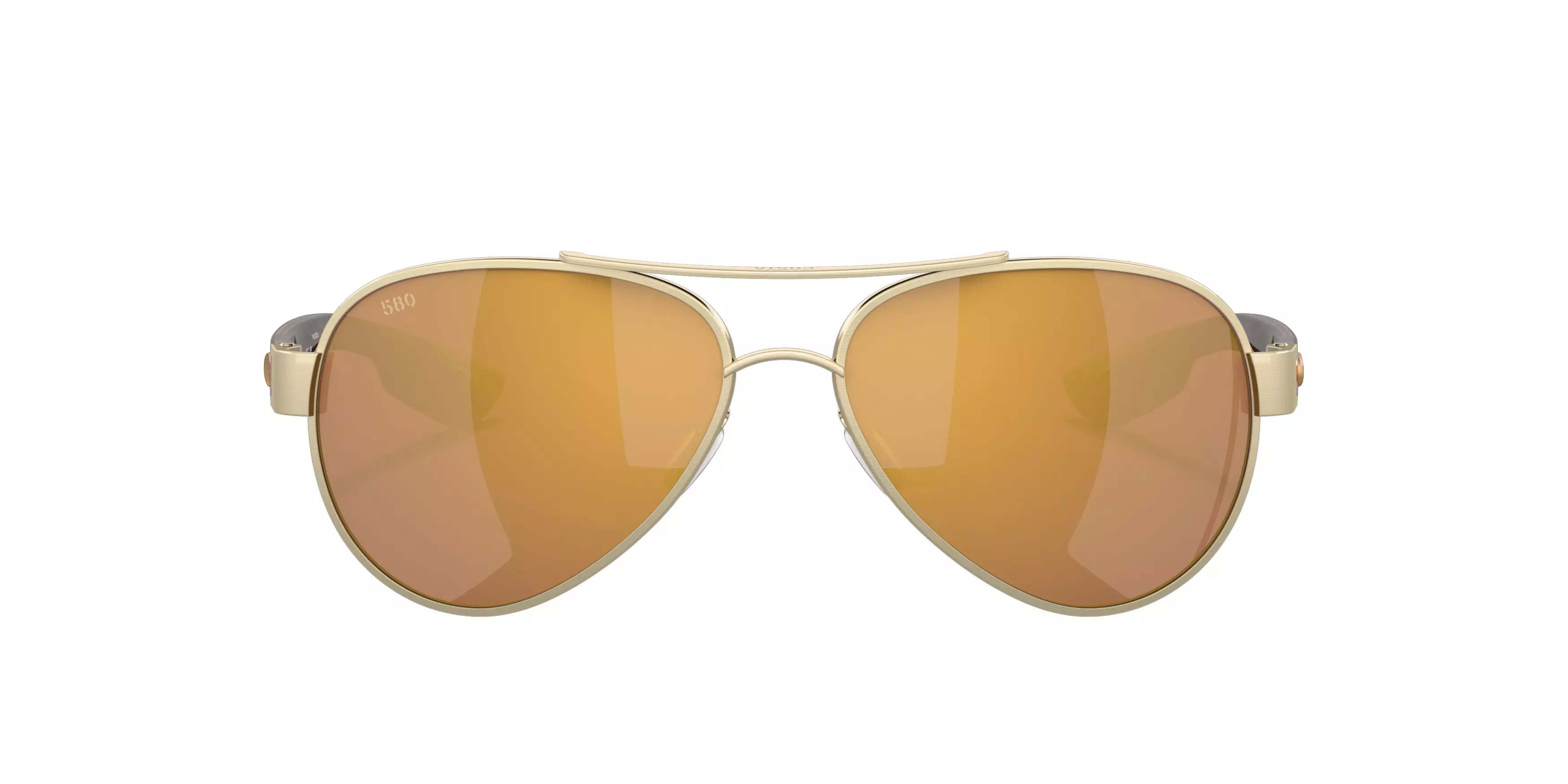 Costa Del Mar Loreto Gold Mirror Polarized Brushed Gold Sunglasses - GOLD