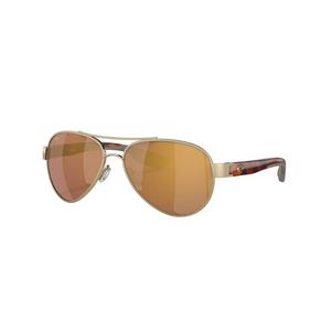 Costa Del Mar Loreto Gold Mirror Polarized Brushed Gold Sunglasses