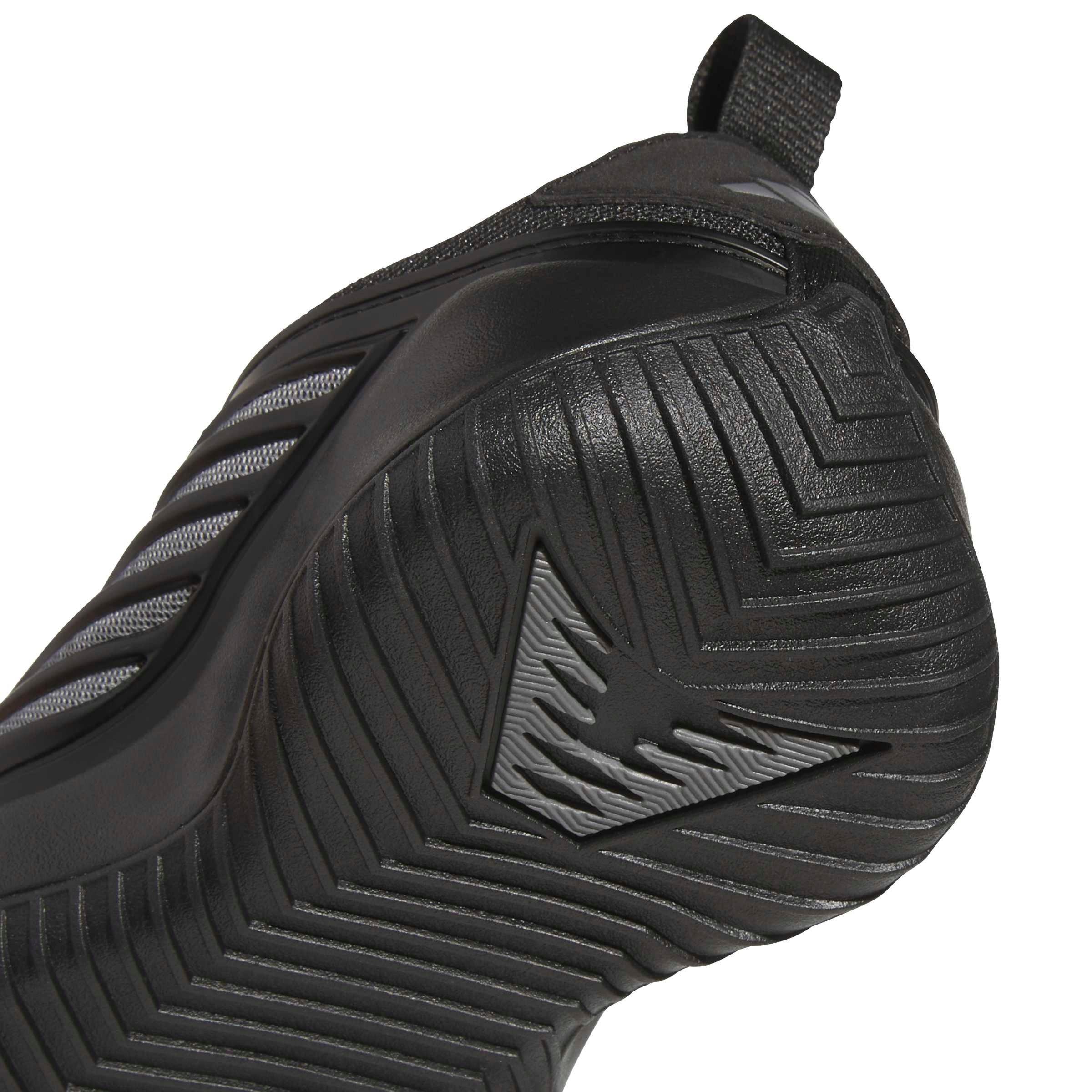 adidas Believe That 1 "Core Black/Iron Metallic/Core Black" Preschool Boys' Basketball Shoe - BLACK/IRON/BLACK Thumbnail View 8