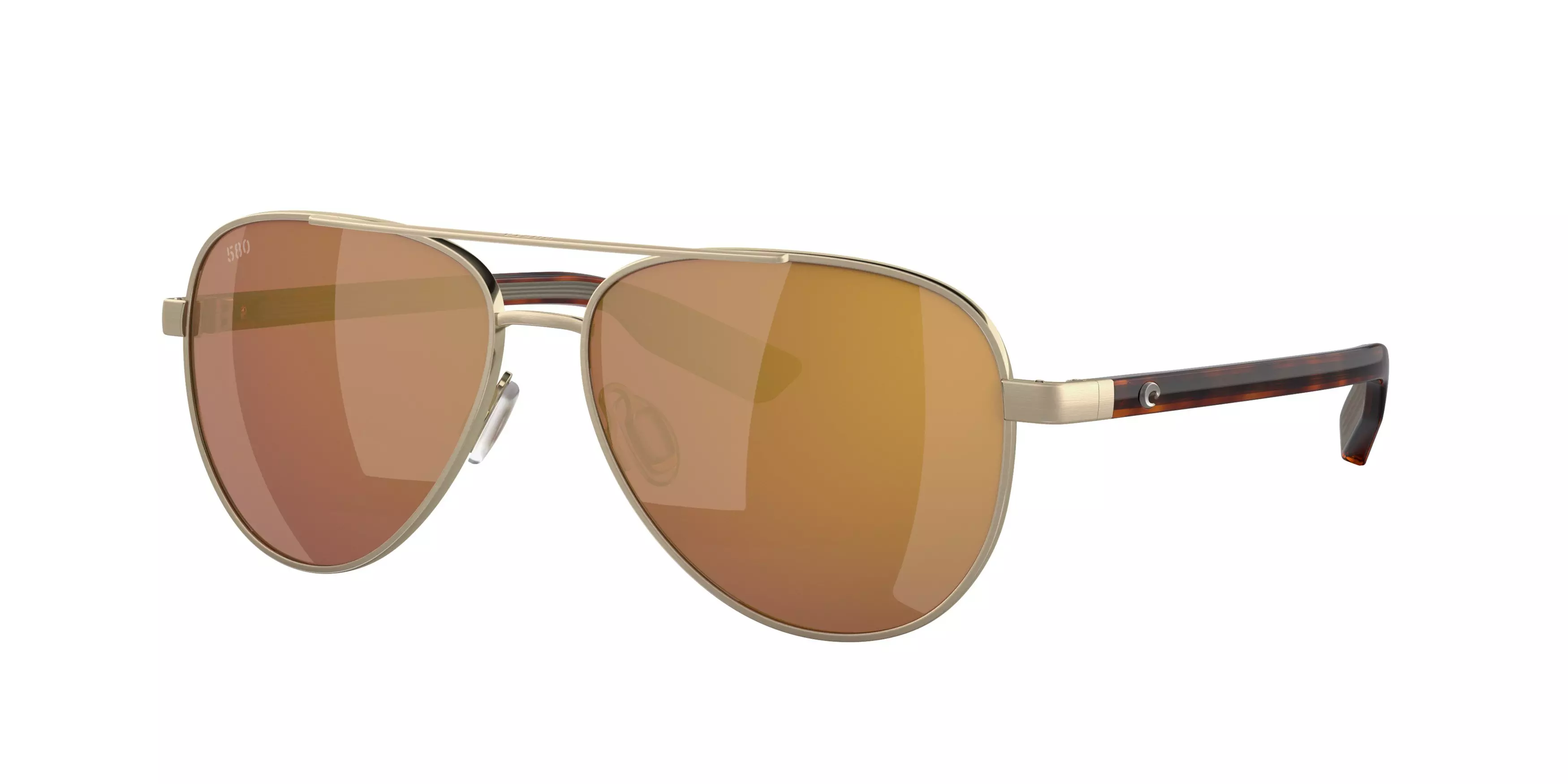 Costa Del Mar Peli Gold Mirror Polarized Brown Sunglasses - GOLD