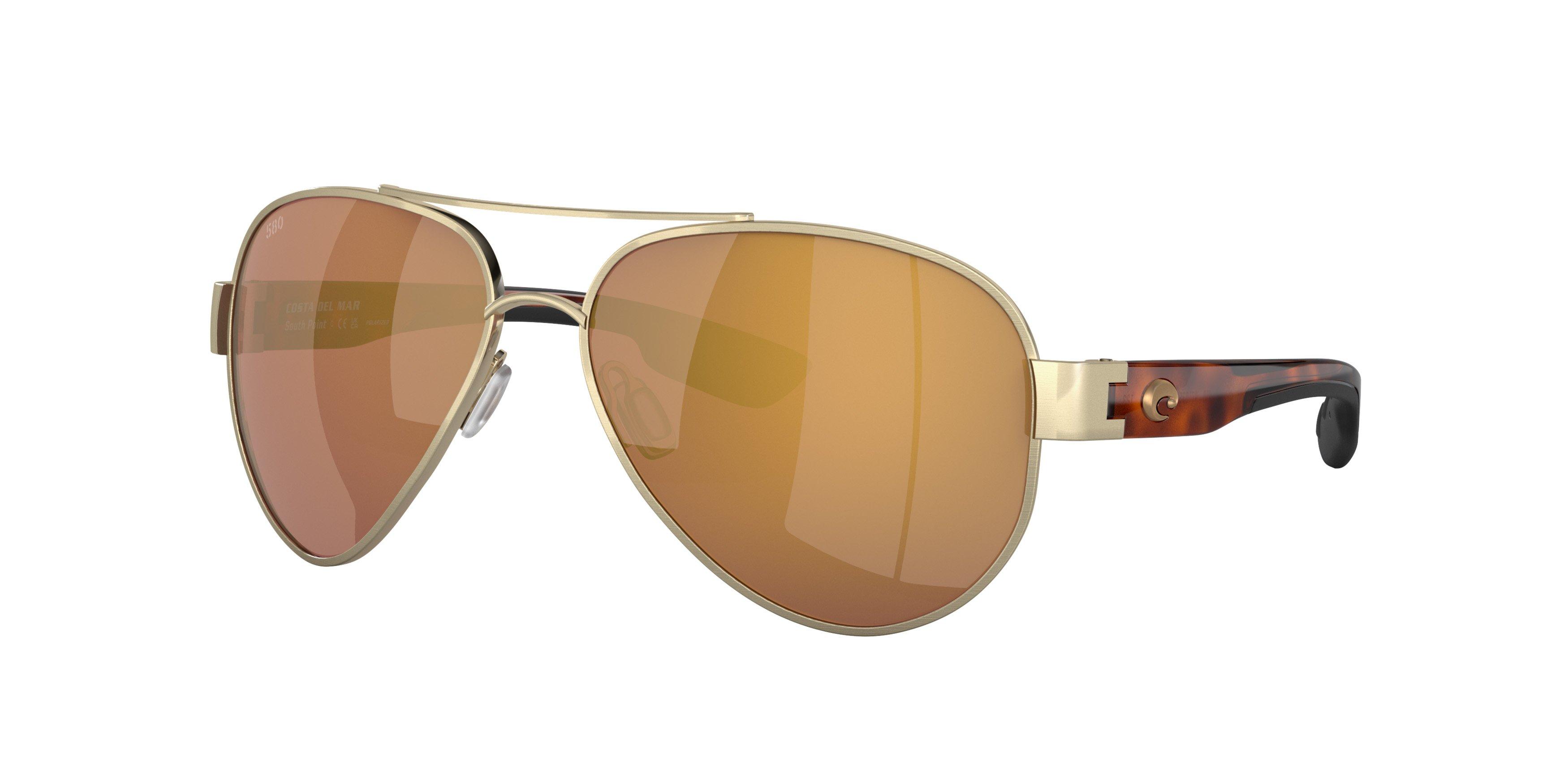 Costa Del Mar South Point Gold Mirror Polarized Brushed Gold Sunglasses - GOLD Thumbnail View 1